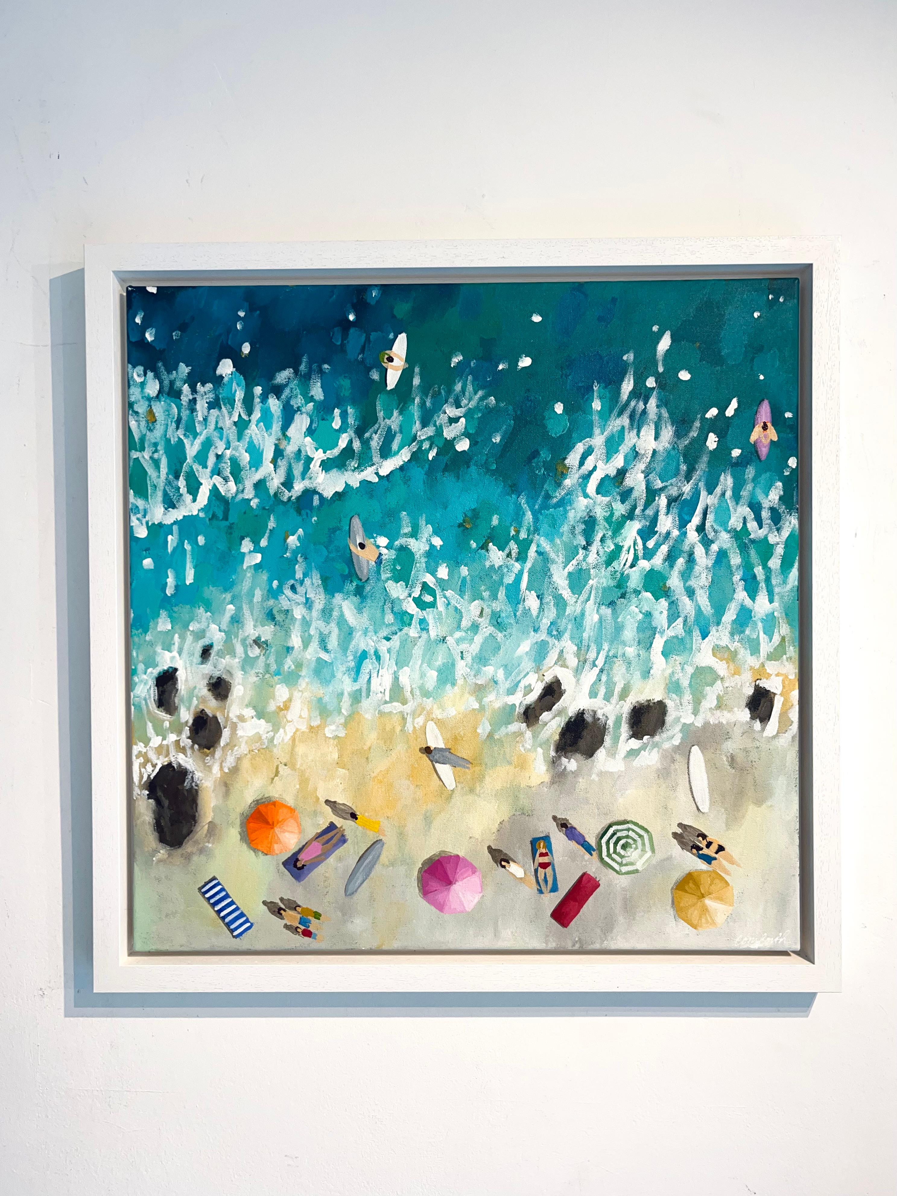 Gentle Waters-original seascape ocean impressionism painting-contemporary Art en vente 2