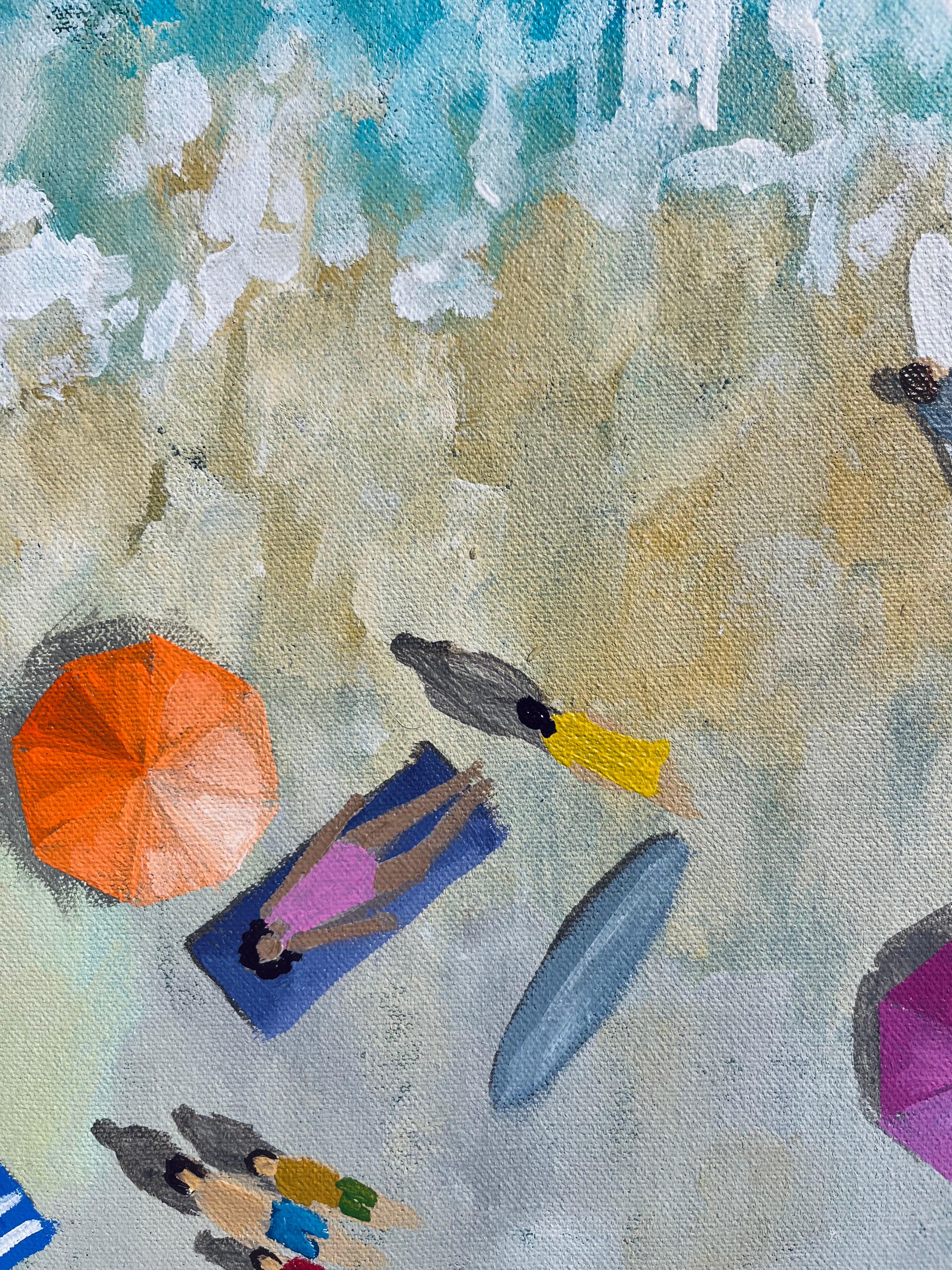 Gentle Waters-original seascape ocean impressionism painting-contemporary Art en vente 4