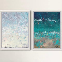 Surfing Through Rainclouds and Surfing Layers Diptych