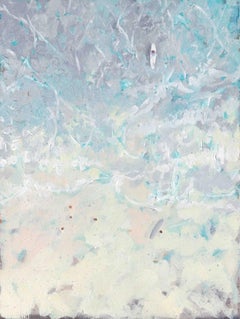 Surfing Through Rainclouds, Lenny Cornforth, Original Coastal Seascape Painting