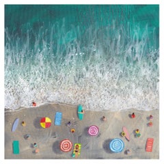 Turquoise Snapshot, seascape art, beach art, Cornwall art, affordable art