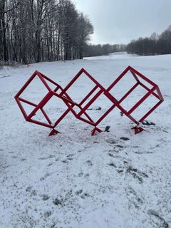 Generazioni, scultura astratta adatta all'esterno, 2021