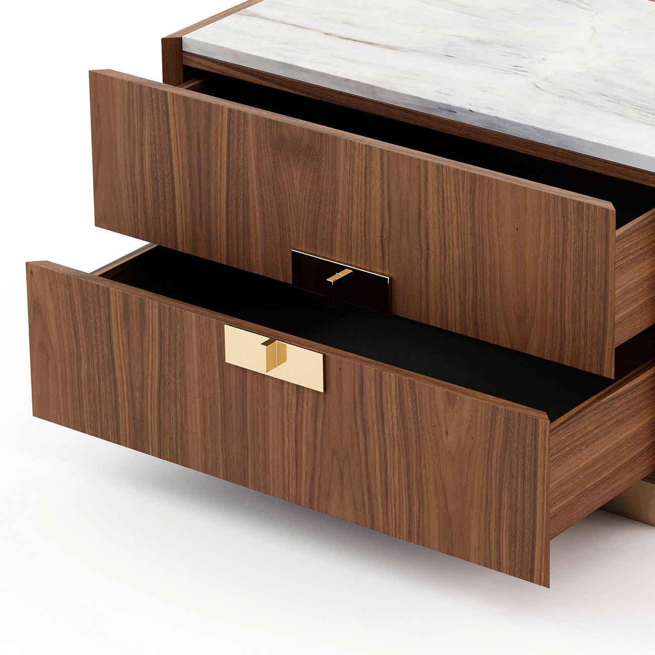 Acier inoxydable Table de nuit Lenny en vente