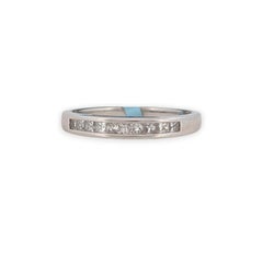 Anillo Lenor de Platino y Diamantes 1/4 ctw Diamante Blanco Natural Talla Princesa