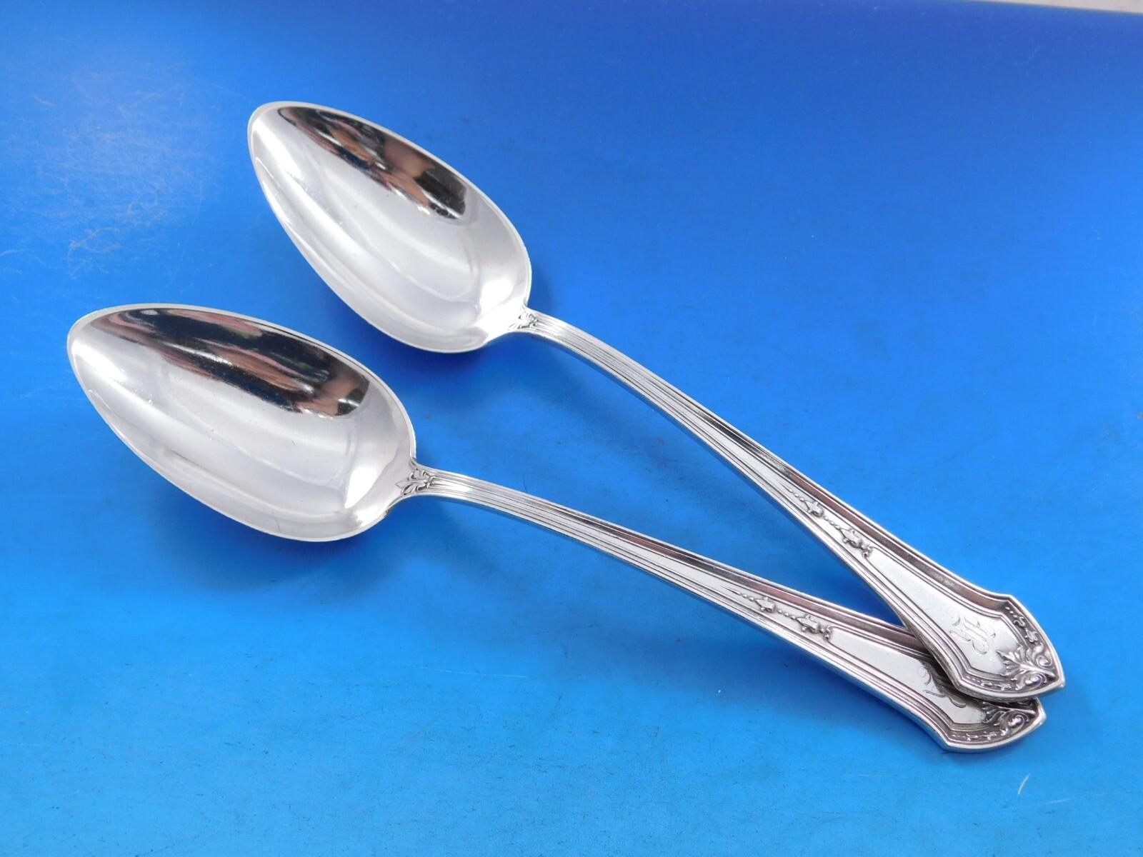 Lenox by Durgin Juego de Cubiertos de Plata de Ley para 8 Servicio 63 piezas R monograma Plata esterlina en venta