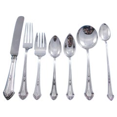 Lenox by Durgin Juego de Cubiertos de Plata de Ley para 8 Servicio 63 piezas R monograma