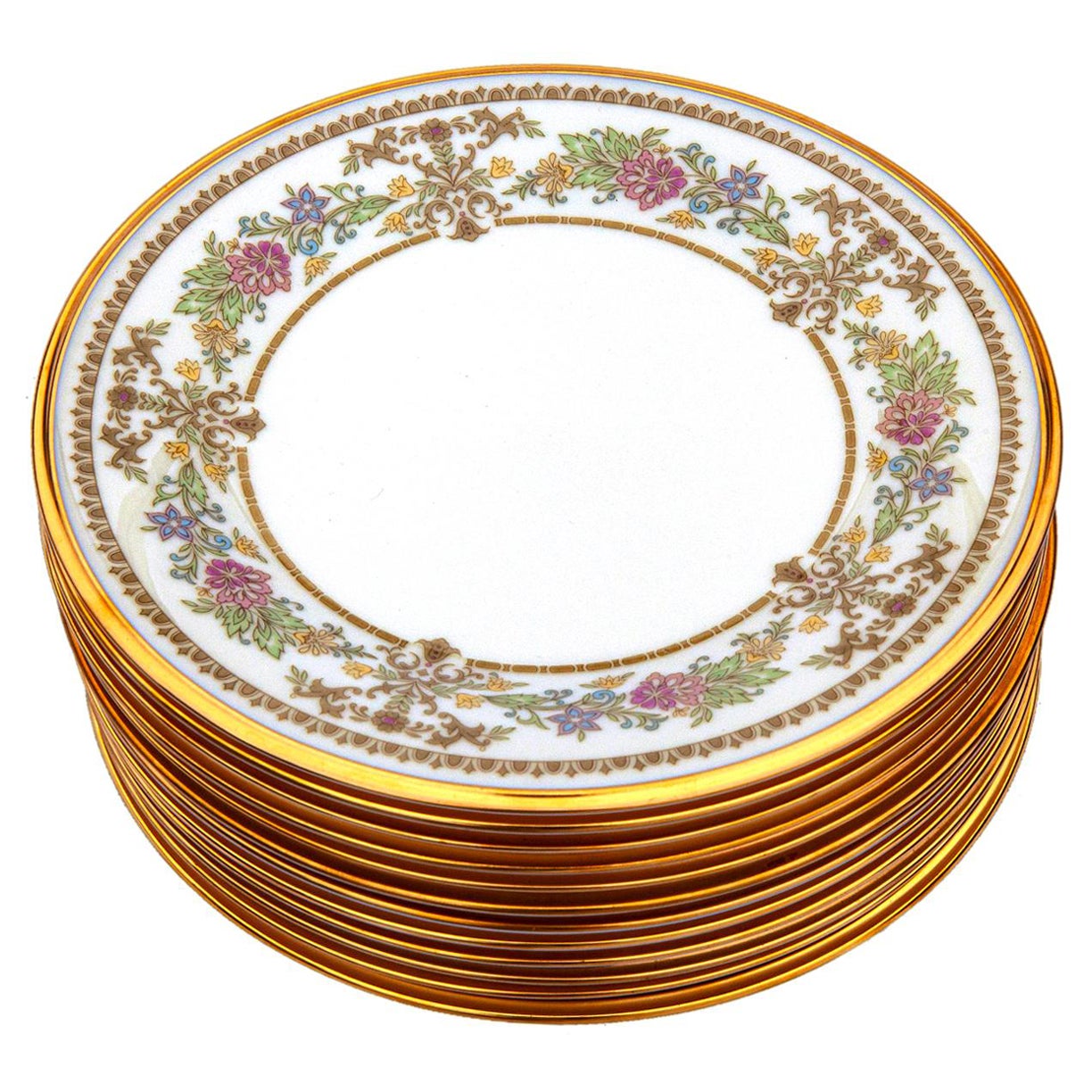 Lenox "Castle Garden" Dinner Plates/Service for 12