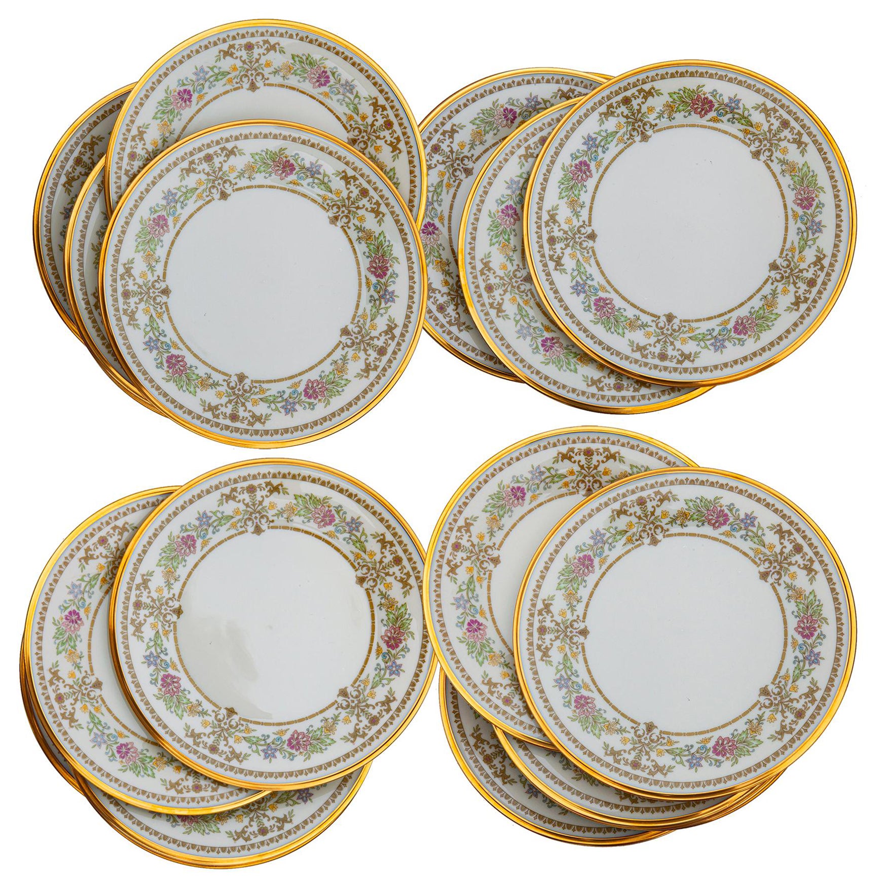 Lenox "Castle Garden" Salad Plates; Set/12