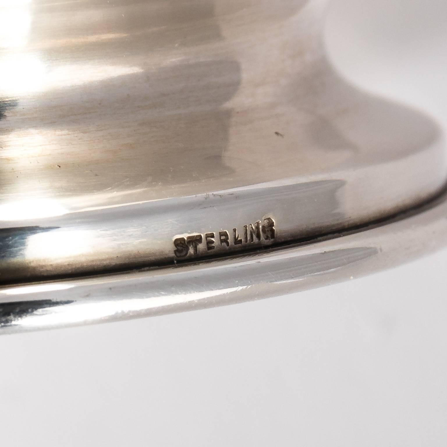 Lenox Demi-Tass Set 12 Sterling Silver Holders, Rare Design 1