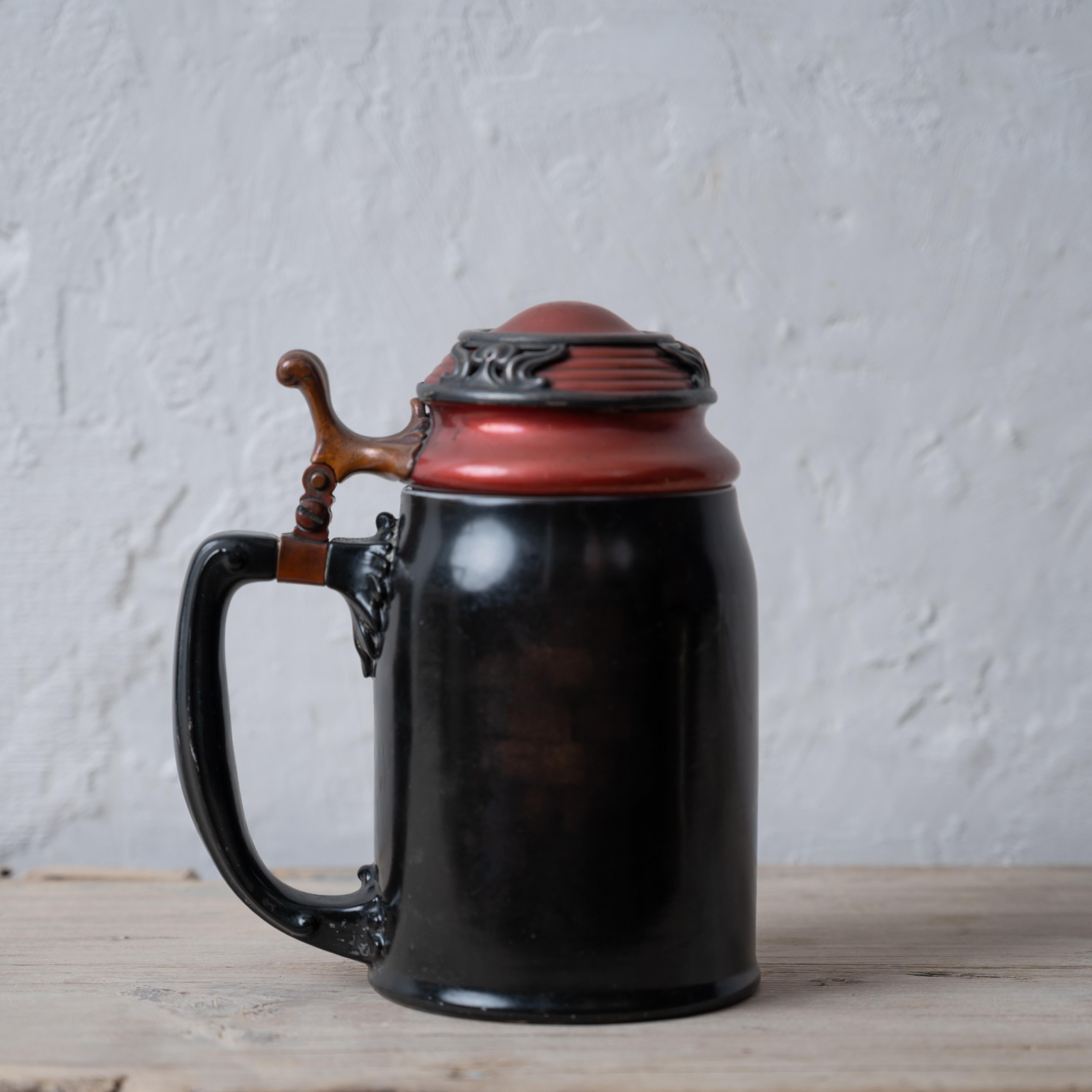 Lenox Monk Sterling and Copper Mounted Stein For Sale 1