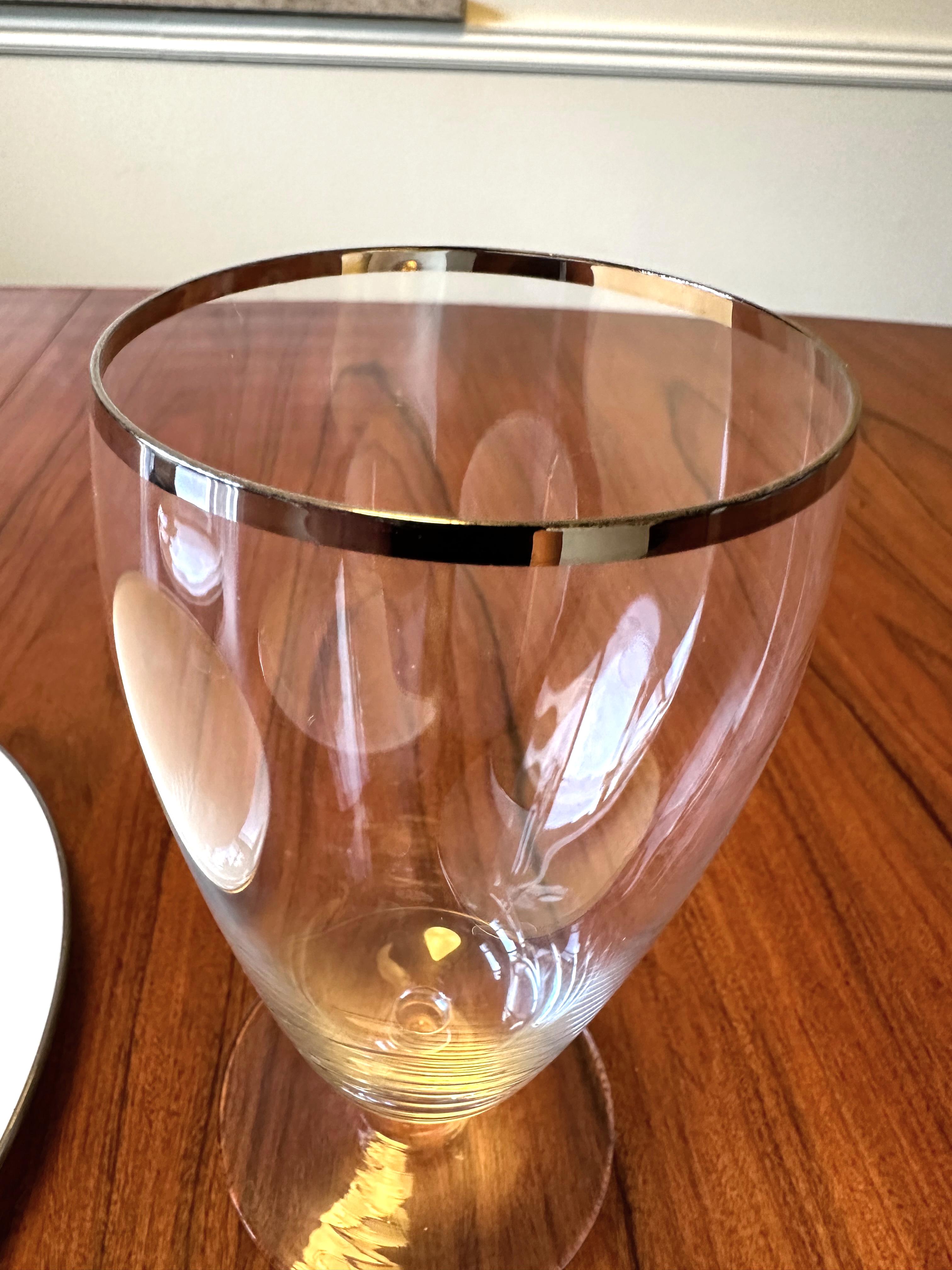 Lenox Olympia Platinum 12 Place Settings, Serving Pieces and Fostoria Goblets For Sale 2