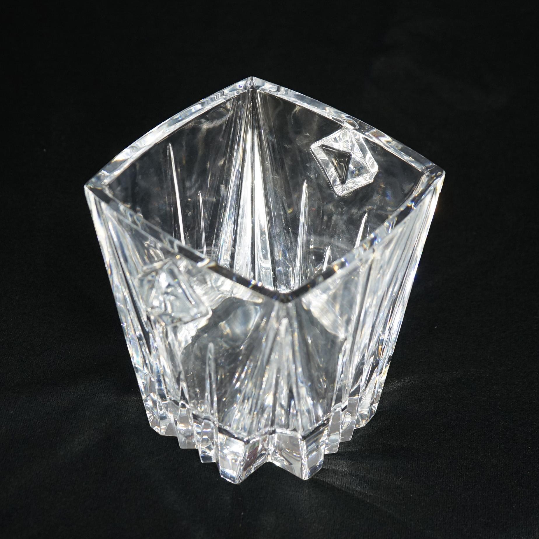 Lenox Ovations Crystal Double Handled Ice Bucket 20thC

Measures- 7.5''H x 8''W x 6.75''D