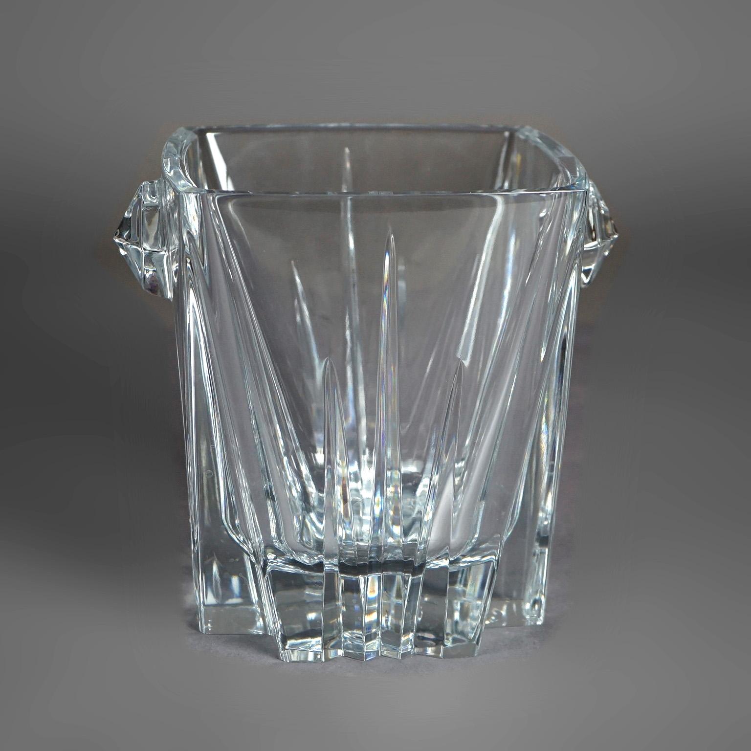 20th Century Lenox Ovations Crystal Double Handled Ice Bucket 20thC