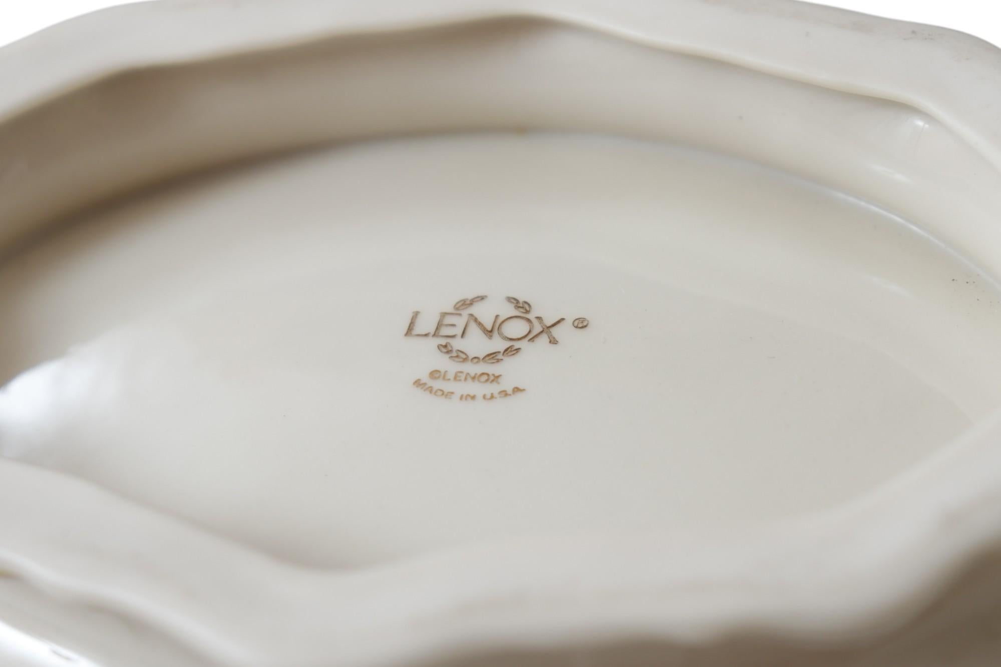 Ceramic Lenox Symphony Gilt Dish For Sale