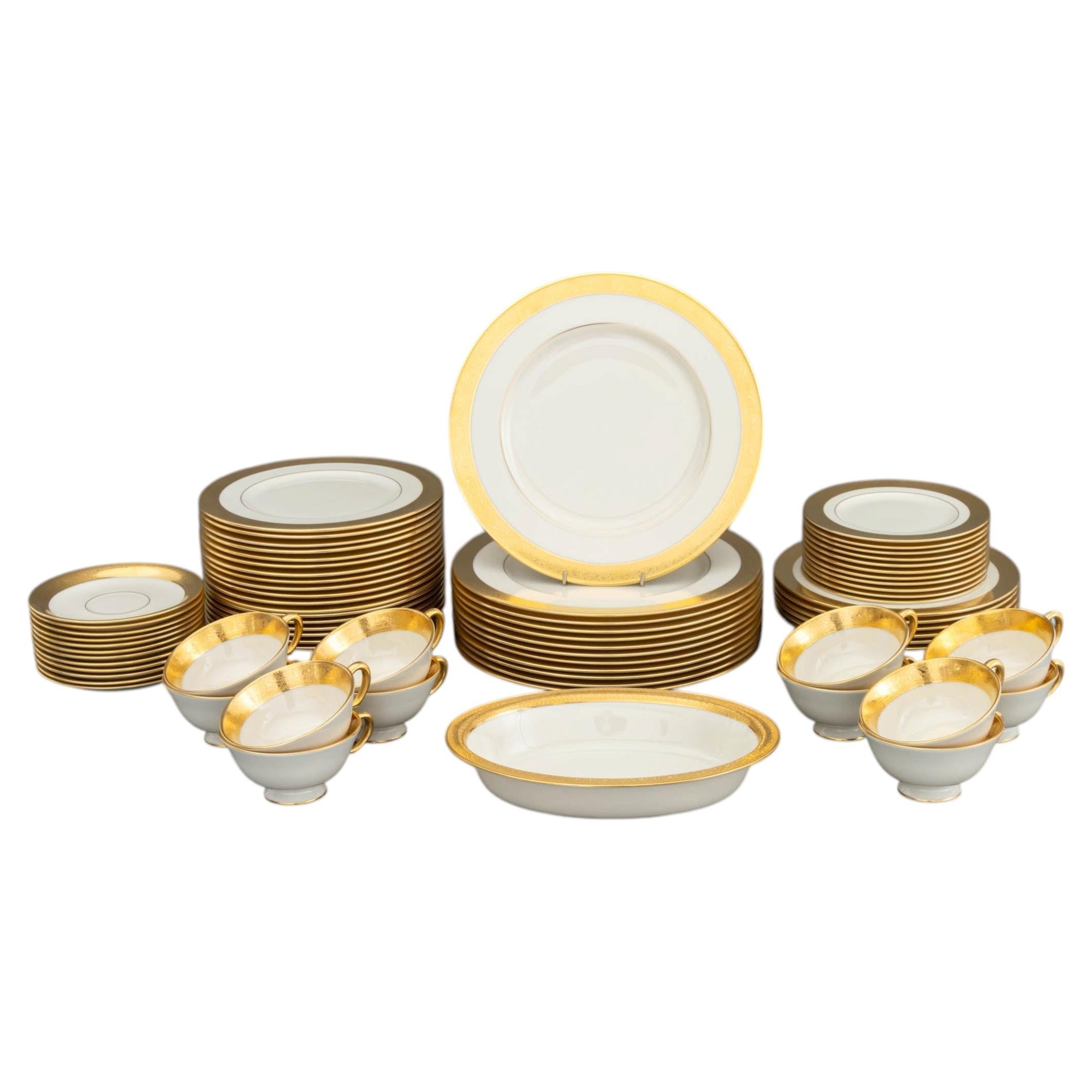 Lenox "Westchester" Pattern Porcelain Partial Service, 72 Pieces
