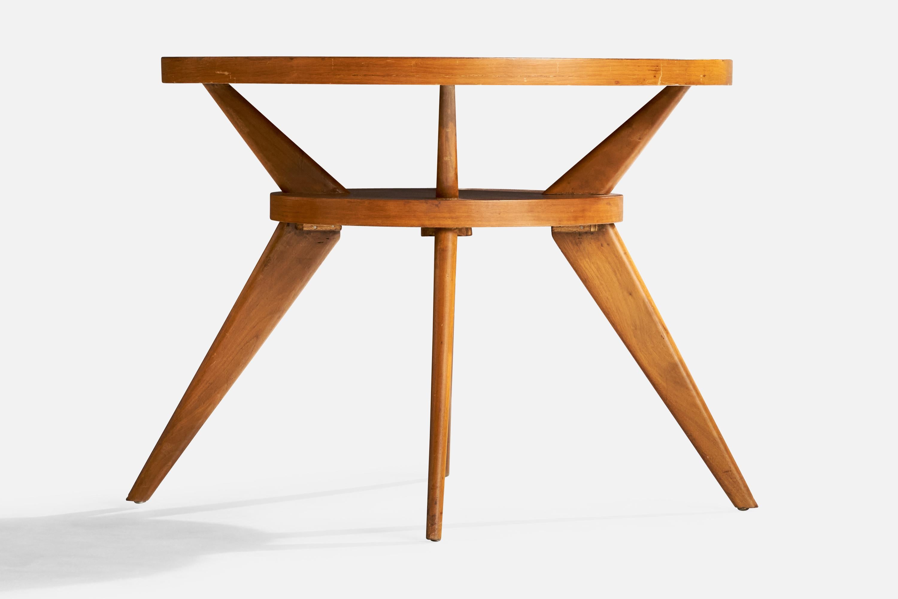Américain Lenrud, table d'appoint, Oak, États-Unis, années 1950 en vente