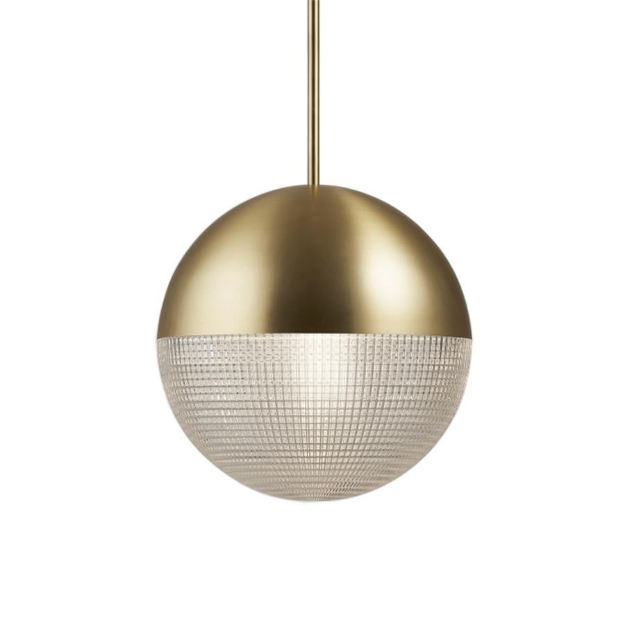 Modern Lens Flair Pendant Light Brushed Brass