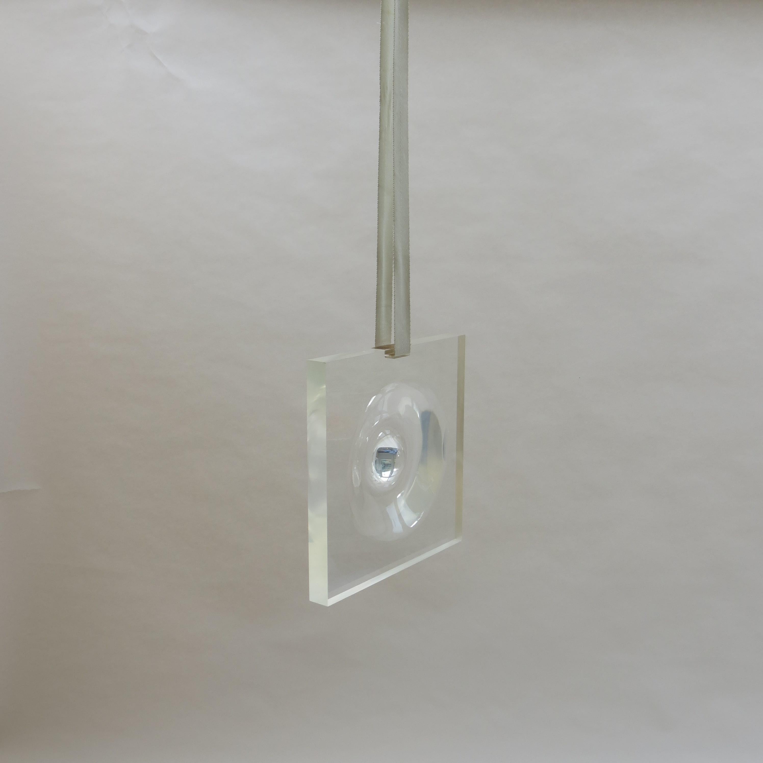 Midcentury Hanging Sculpture Lenscope by Karl Gerstner in Acrylic, Swiss, 1960s For Sale 5