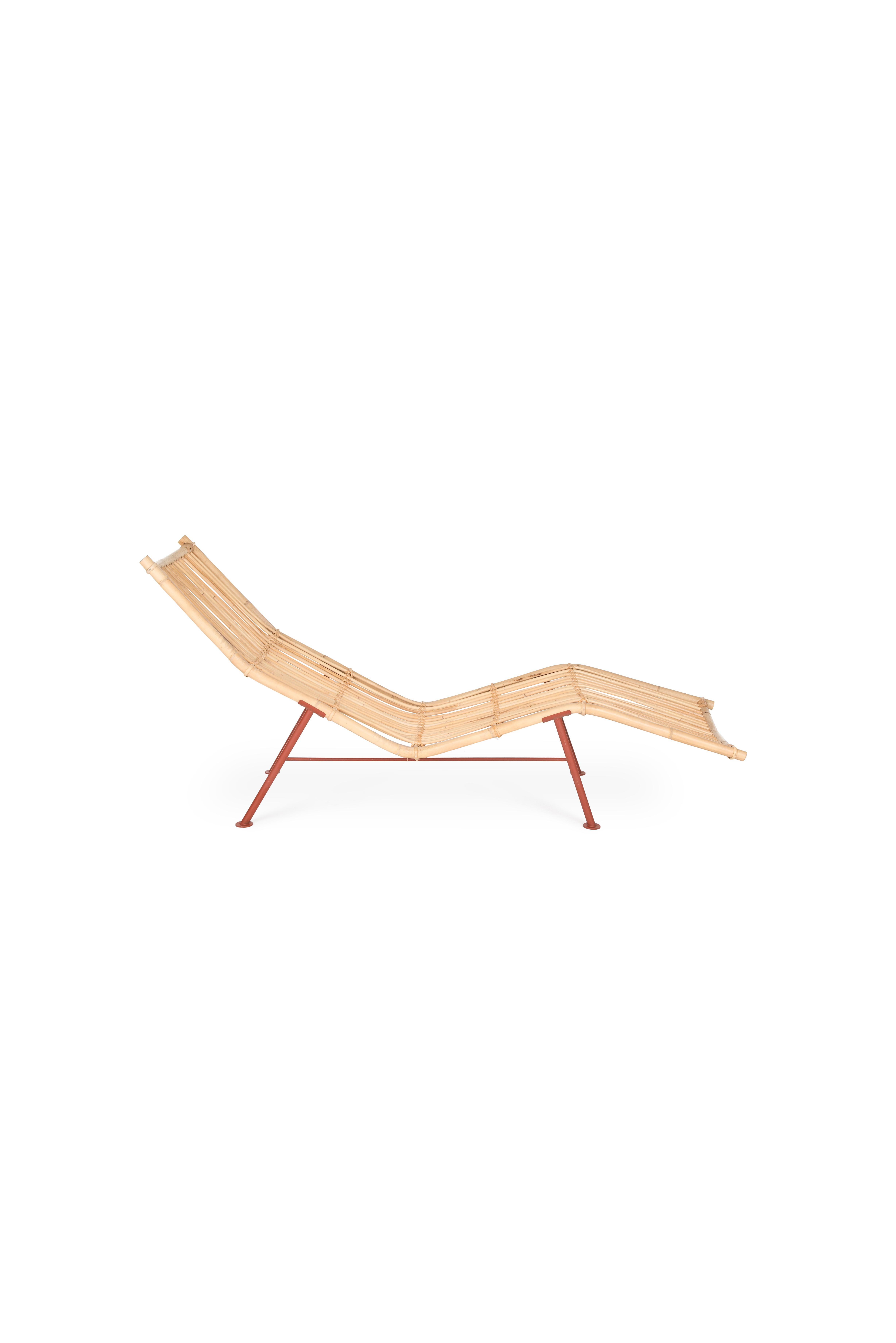 Modern Lensvelt Cane Divan Lounge Chair For Sale