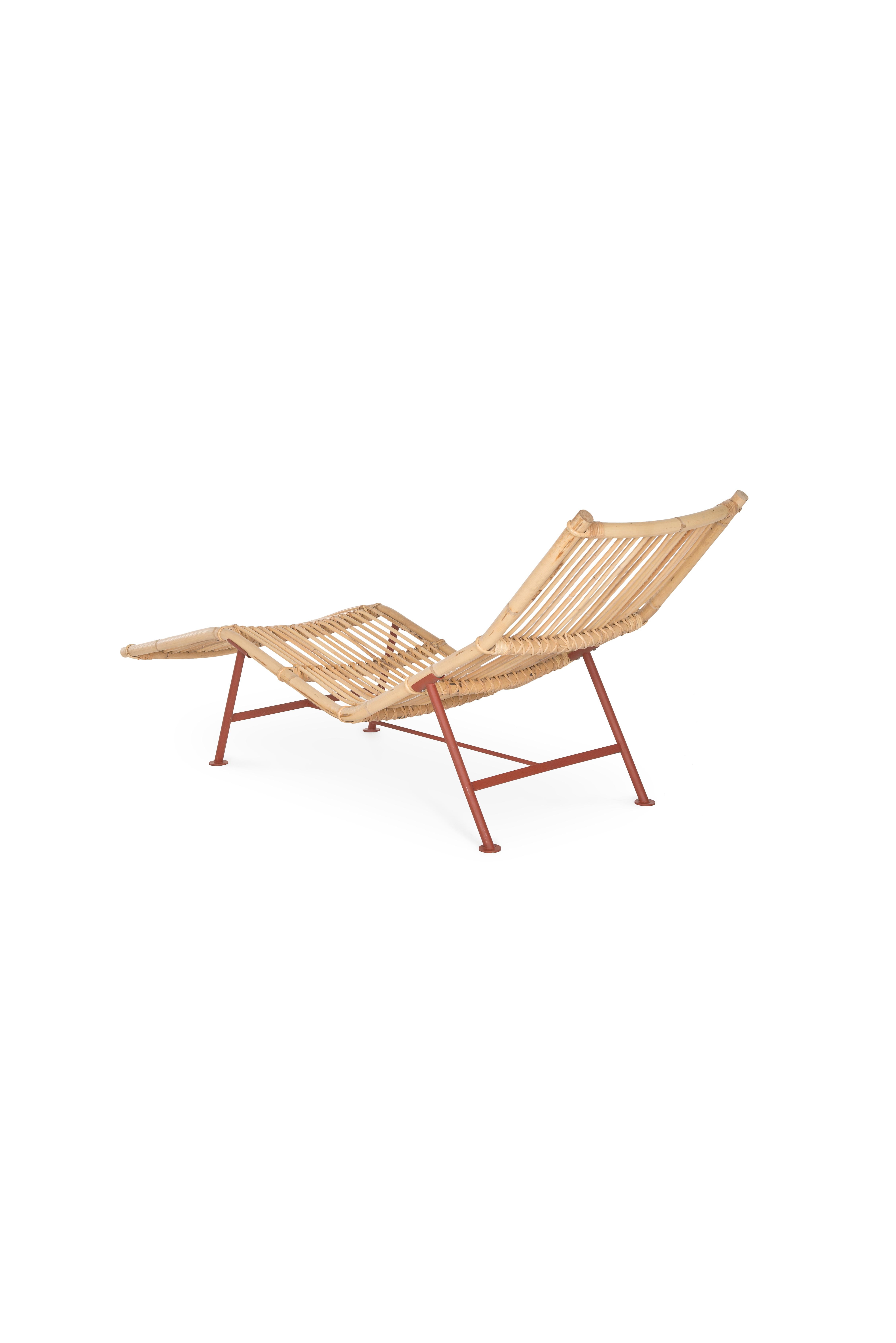 Lensvelt Cane Divan Lounge Chair In New Condition For Sale In Amsterdam, NL