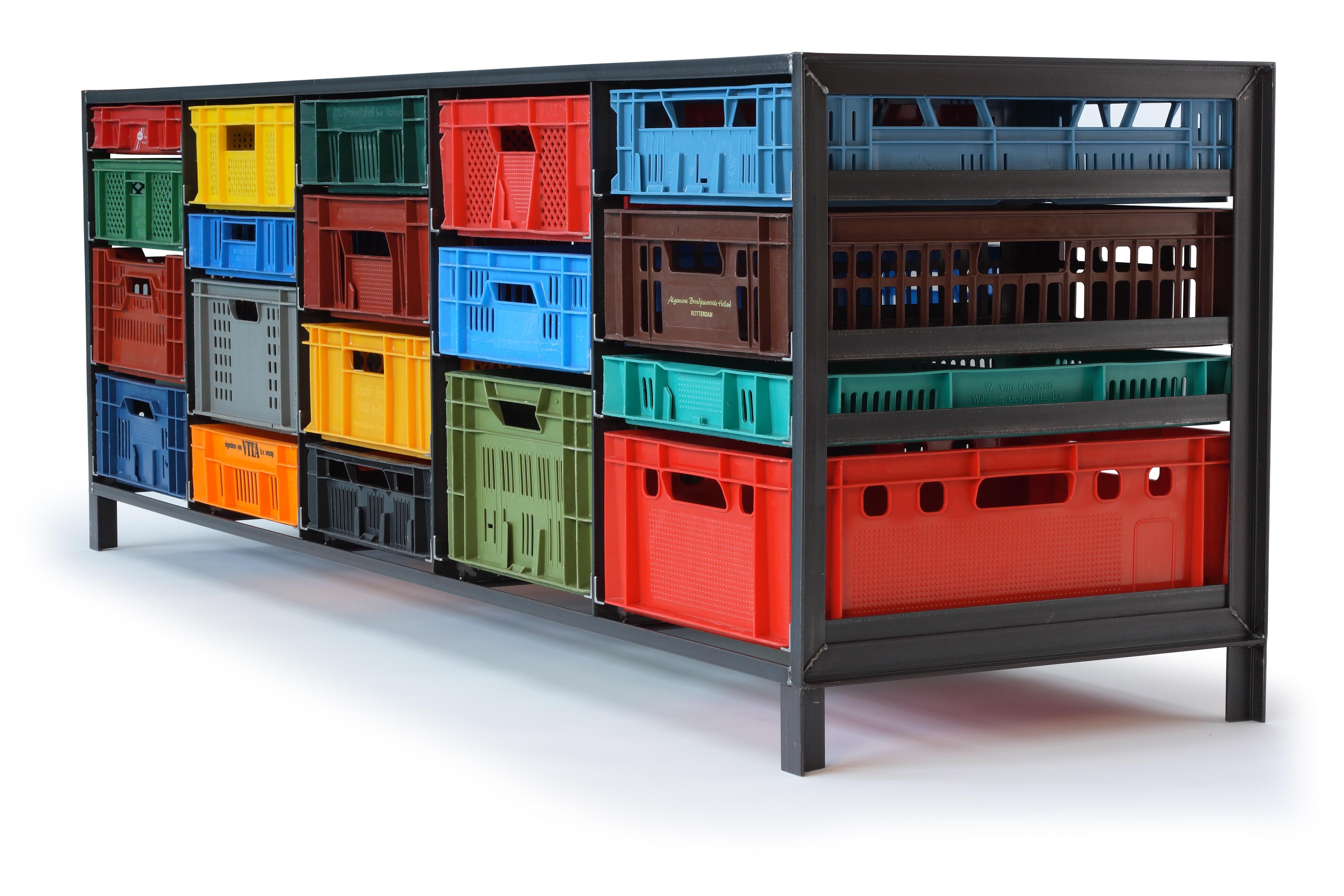 lensvelt plastic crate cabinet