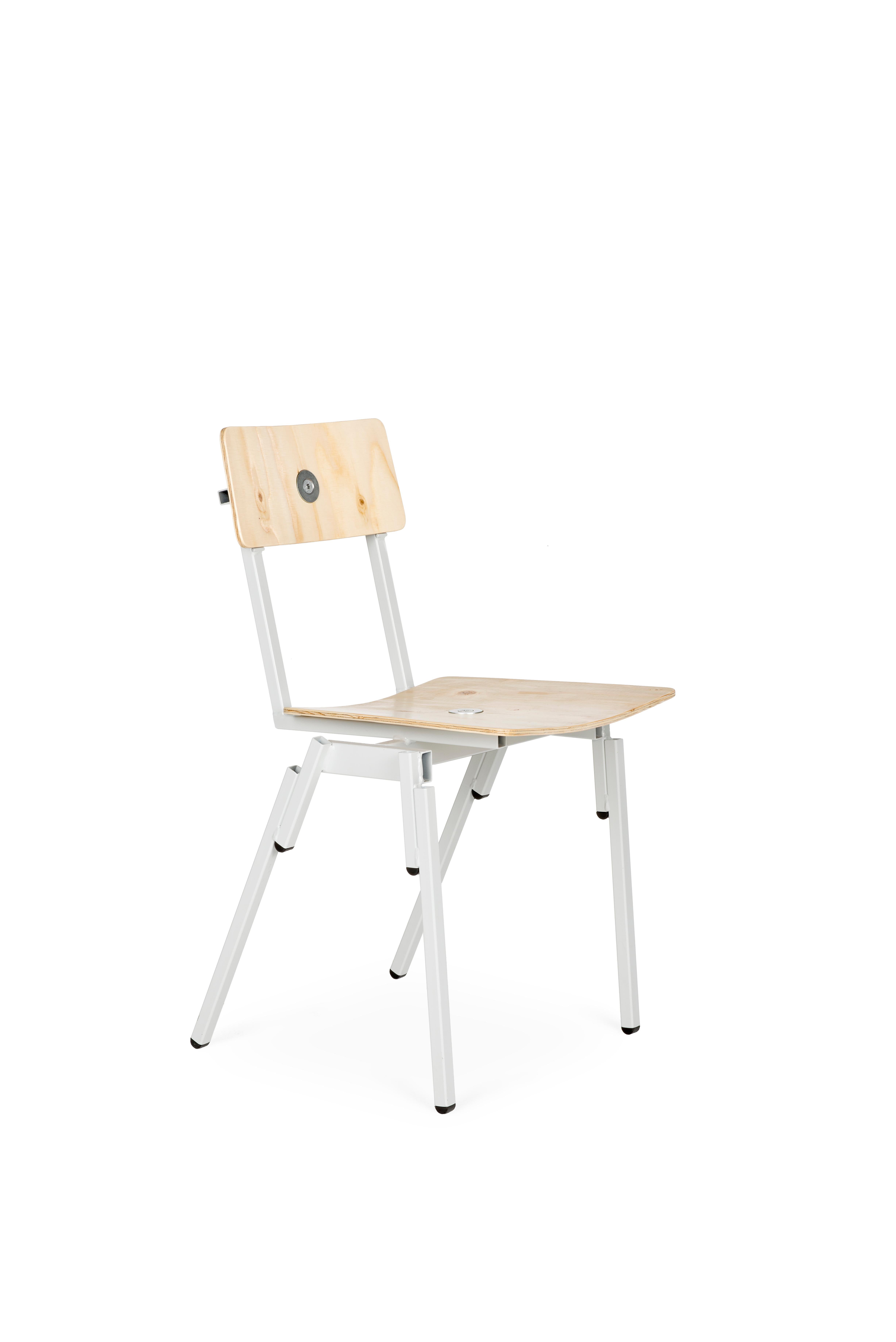 Stackable chair designed by Piet Hein Eek.
 