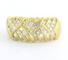 Lenti Ring mit Diamanten im Quadratschliff bis zu 0,50ct 18k Gold 11,2 Gramm