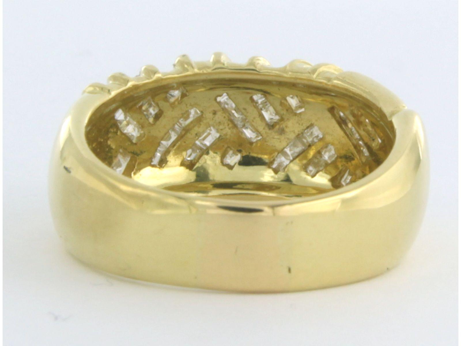 Lenti Ring mit Diamanten im Quadratschliff bis zu 0,50ct 18k Gold 11,2 Gramm im Zustand „Hervorragend“ im Angebot in The Hague, ZH