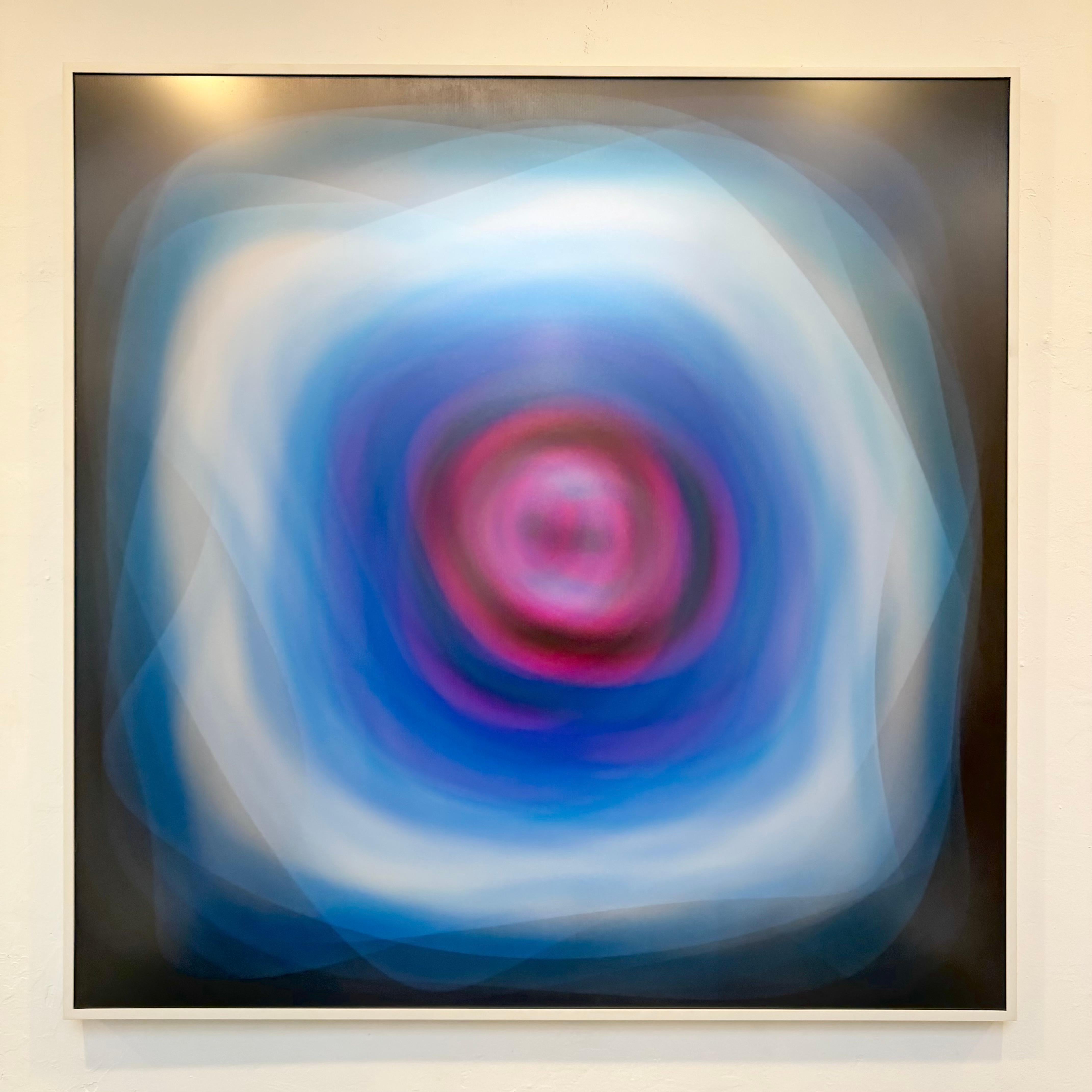 Lentikularkunstwerk in Blau von Bruce Reinfeld, 2020er Jahre, USA (amerikanisch) im Angebot