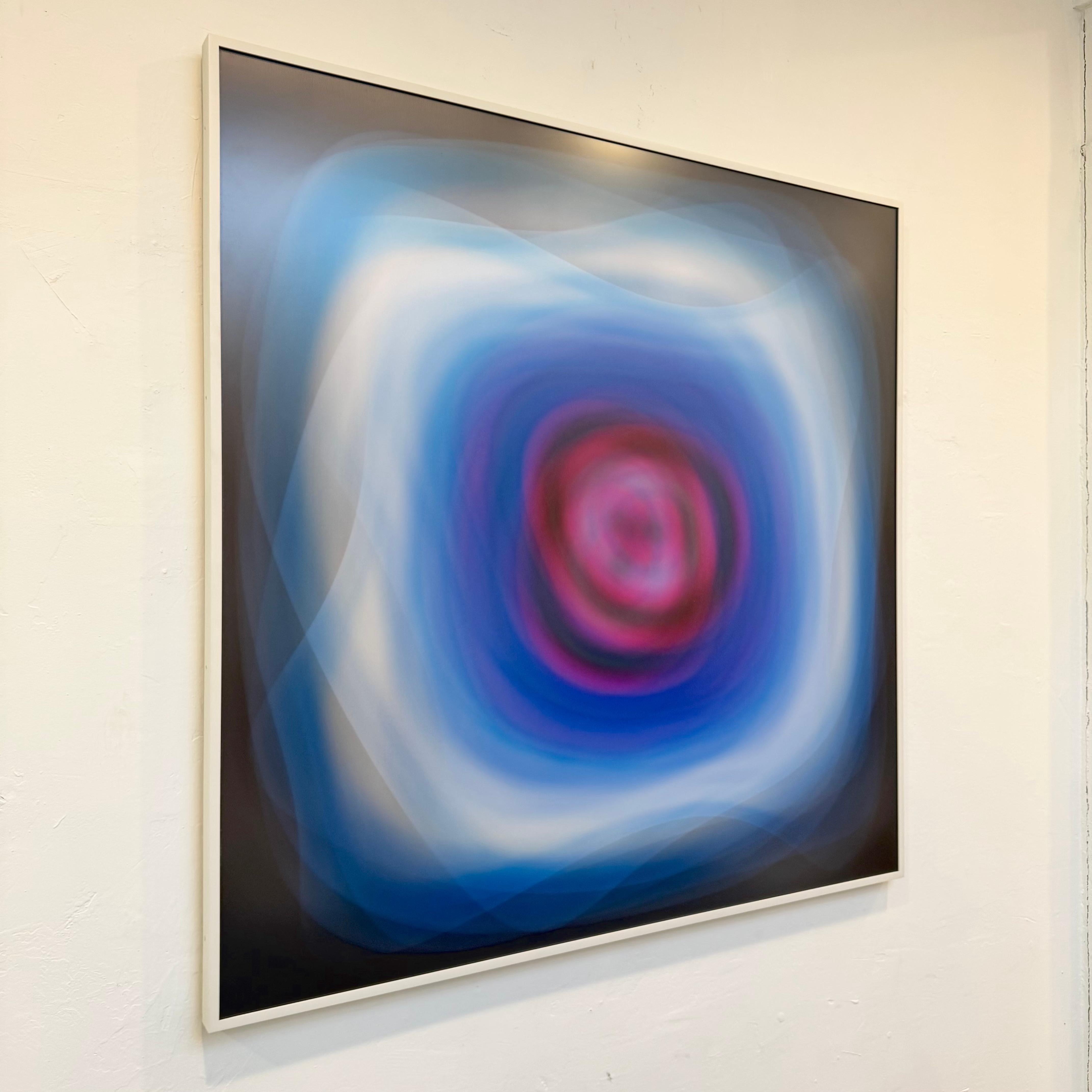 Lentikularkunstwerk in Blau von Bruce Reinfeld, 2020er Jahre, USA (21. Jahrhundert und zeitgenössisch) im Angebot