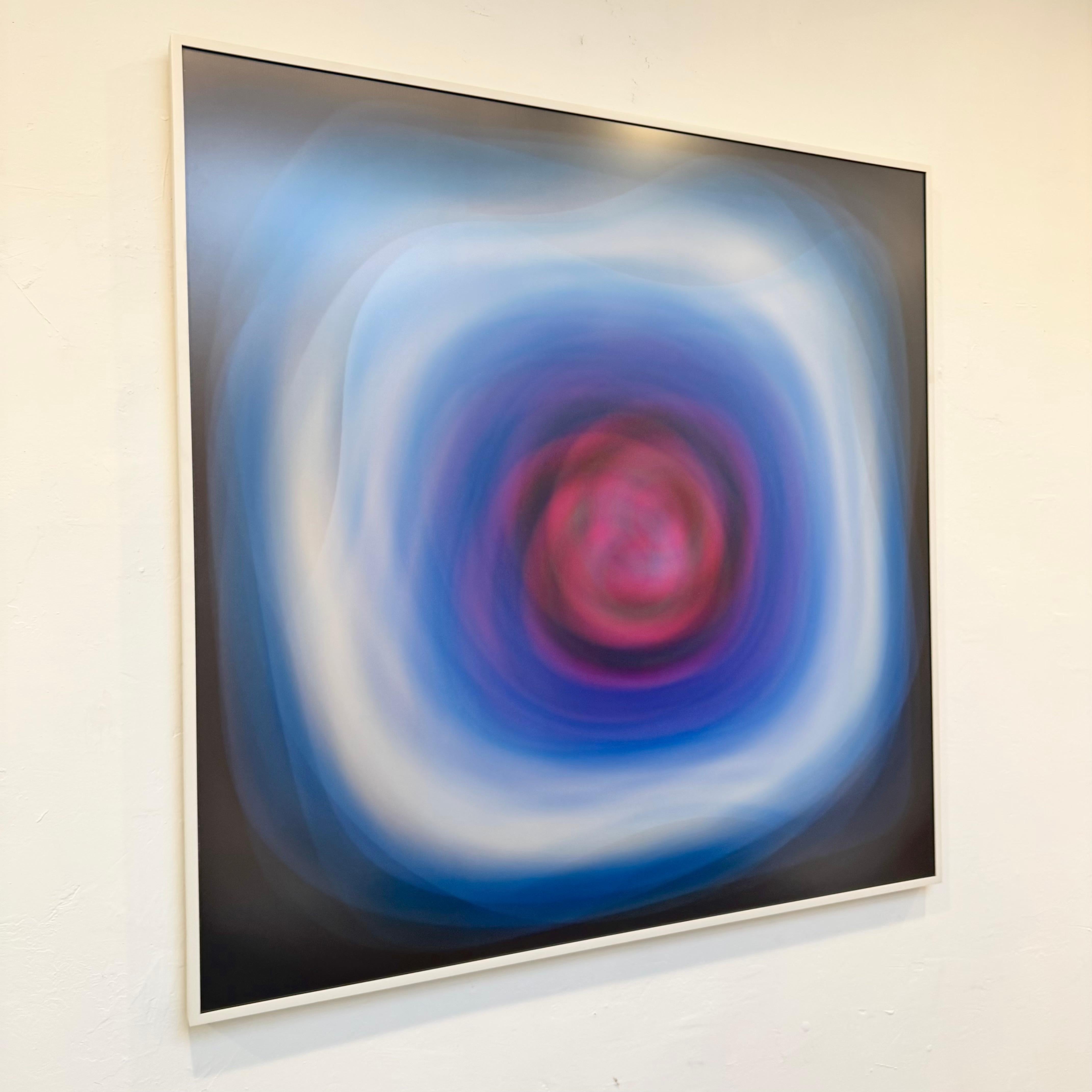 Lentikularkunstwerk in Blau von Bruce Reinfeld, 2020er Jahre, USA (Kunststoff) im Angebot