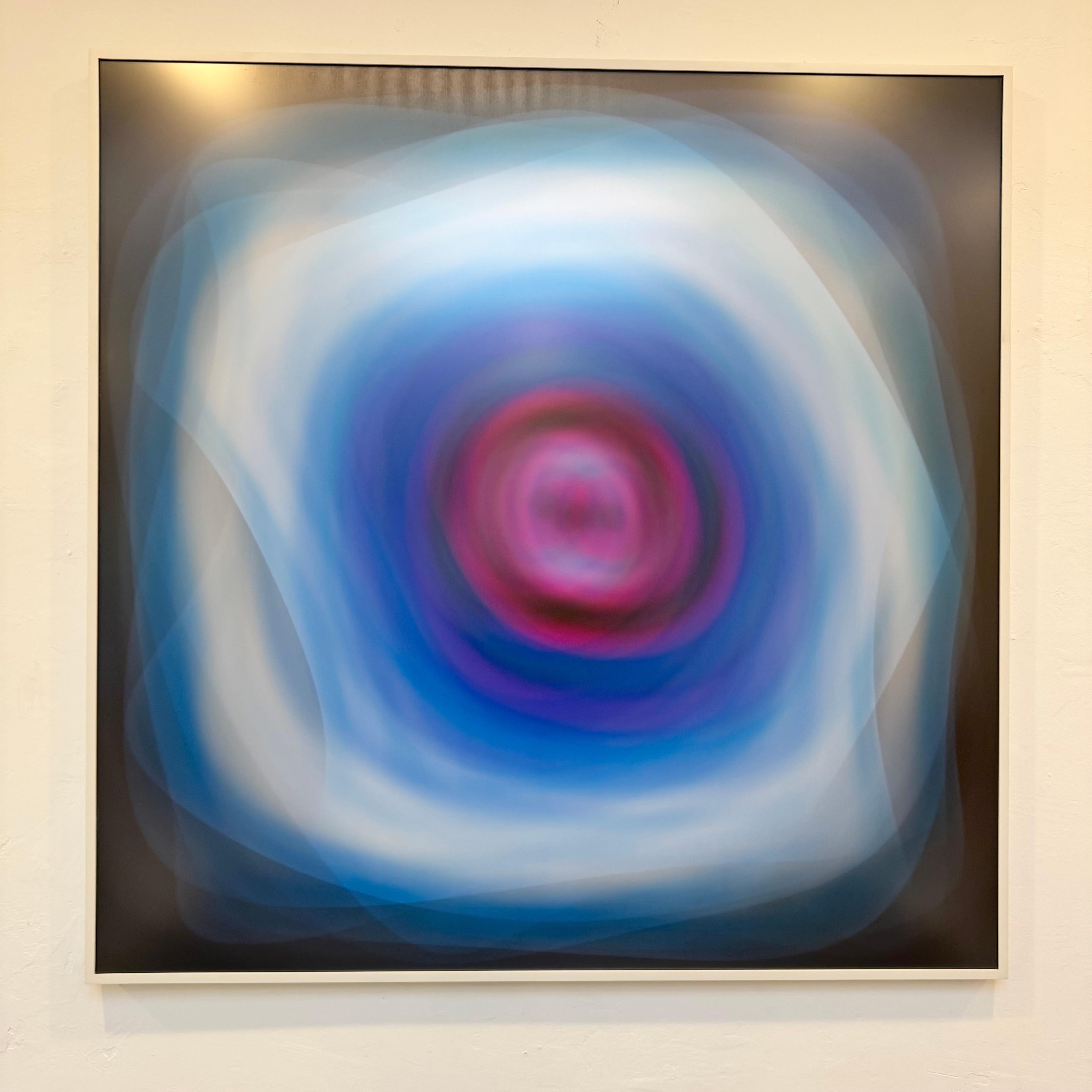Lentikularkunstwerk in Blau von Bruce Reinfeld, 2020er Jahre, USA im Angebot 1