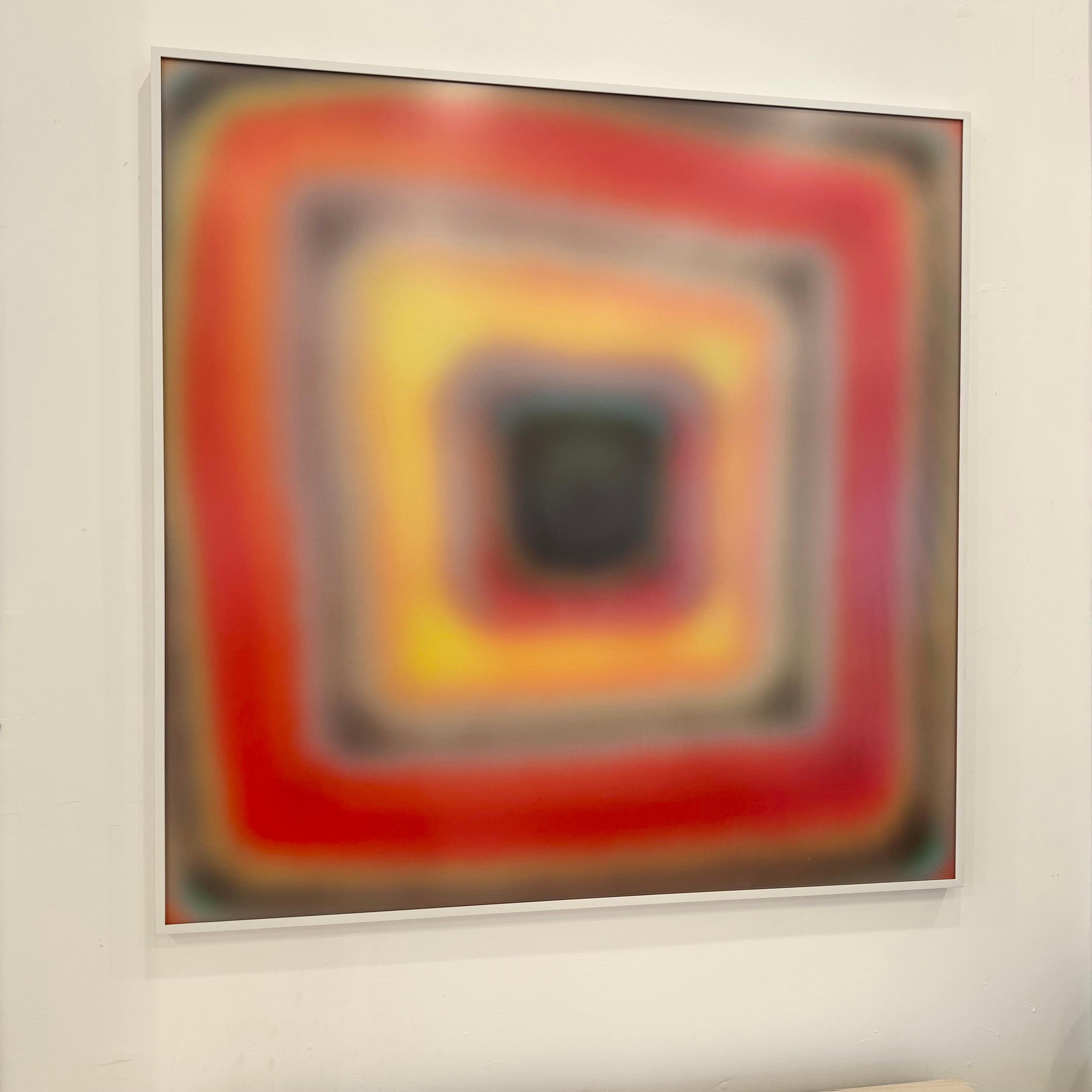 Lentikularkunstwerk in Orange von Bruce Reinfeld, 2020er Jahre, USA (amerikanisch) im Angebot