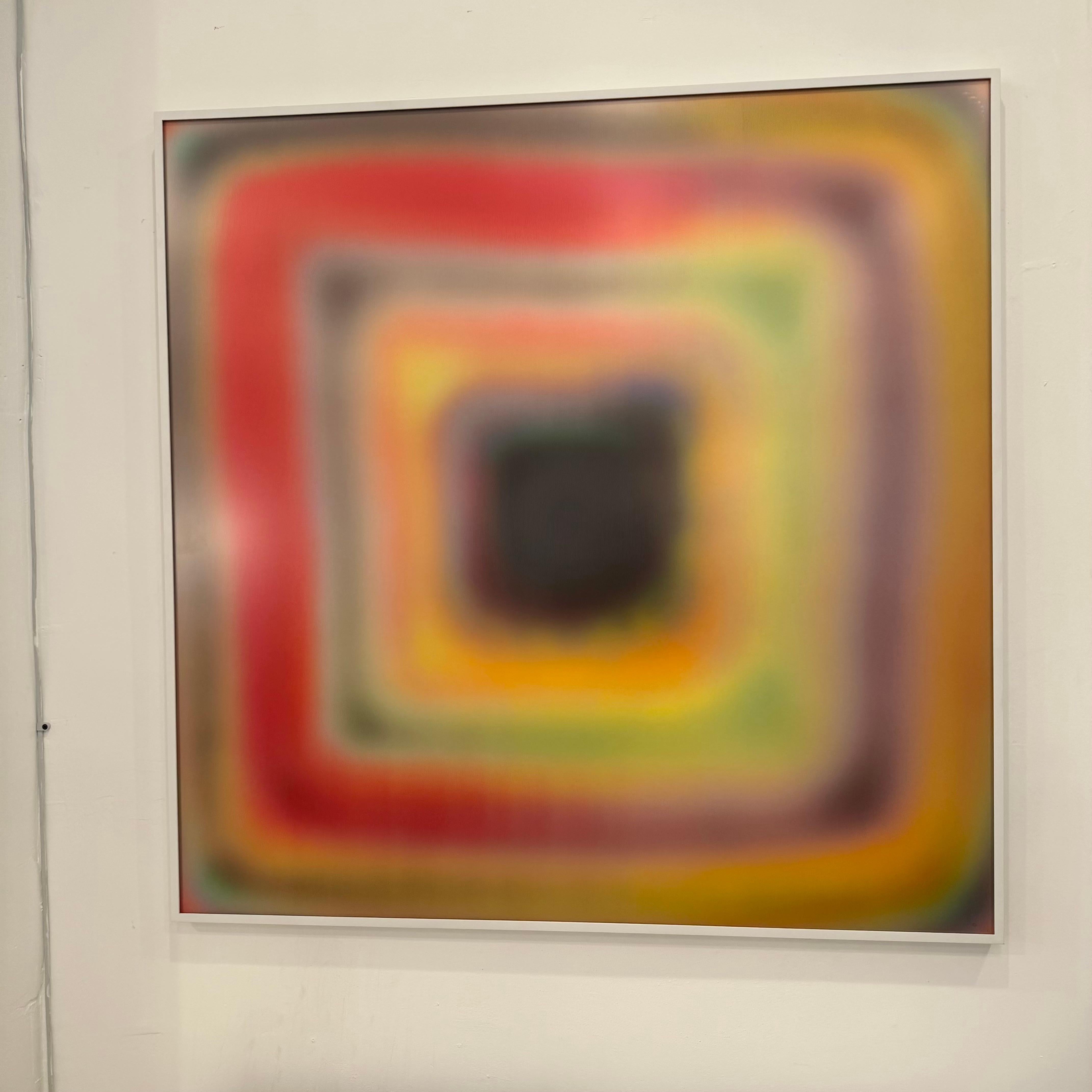 Lentikularkunstwerk in Orange von Bruce Reinfeld, 2020er Jahre, USA im Zustand „Gut“ im Angebot in Los Angeles, CA
