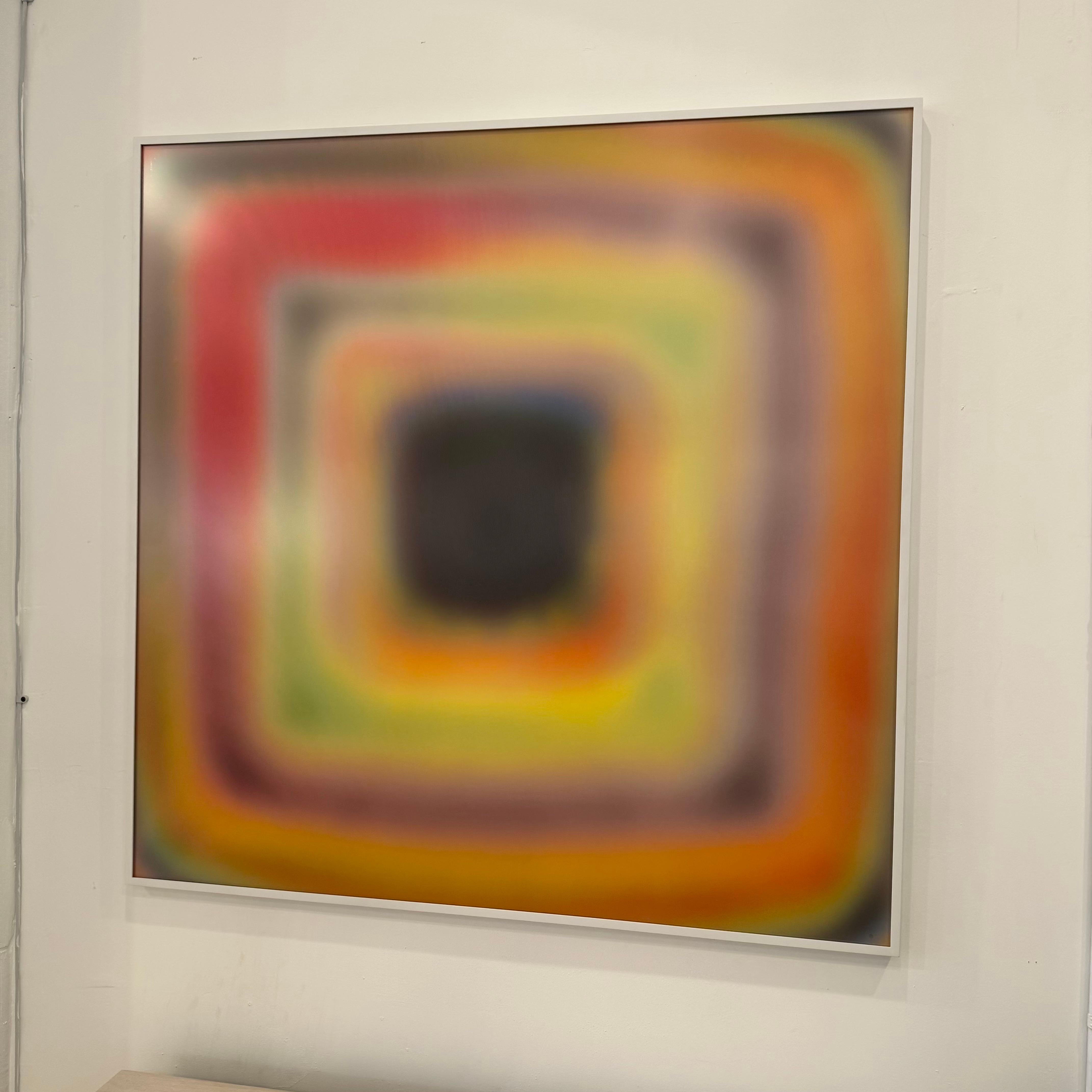 Lentikularkunstwerk in Orange von Bruce Reinfeld, 2020er Jahre, USA (21. Jahrhundert und zeitgenössisch) im Angebot