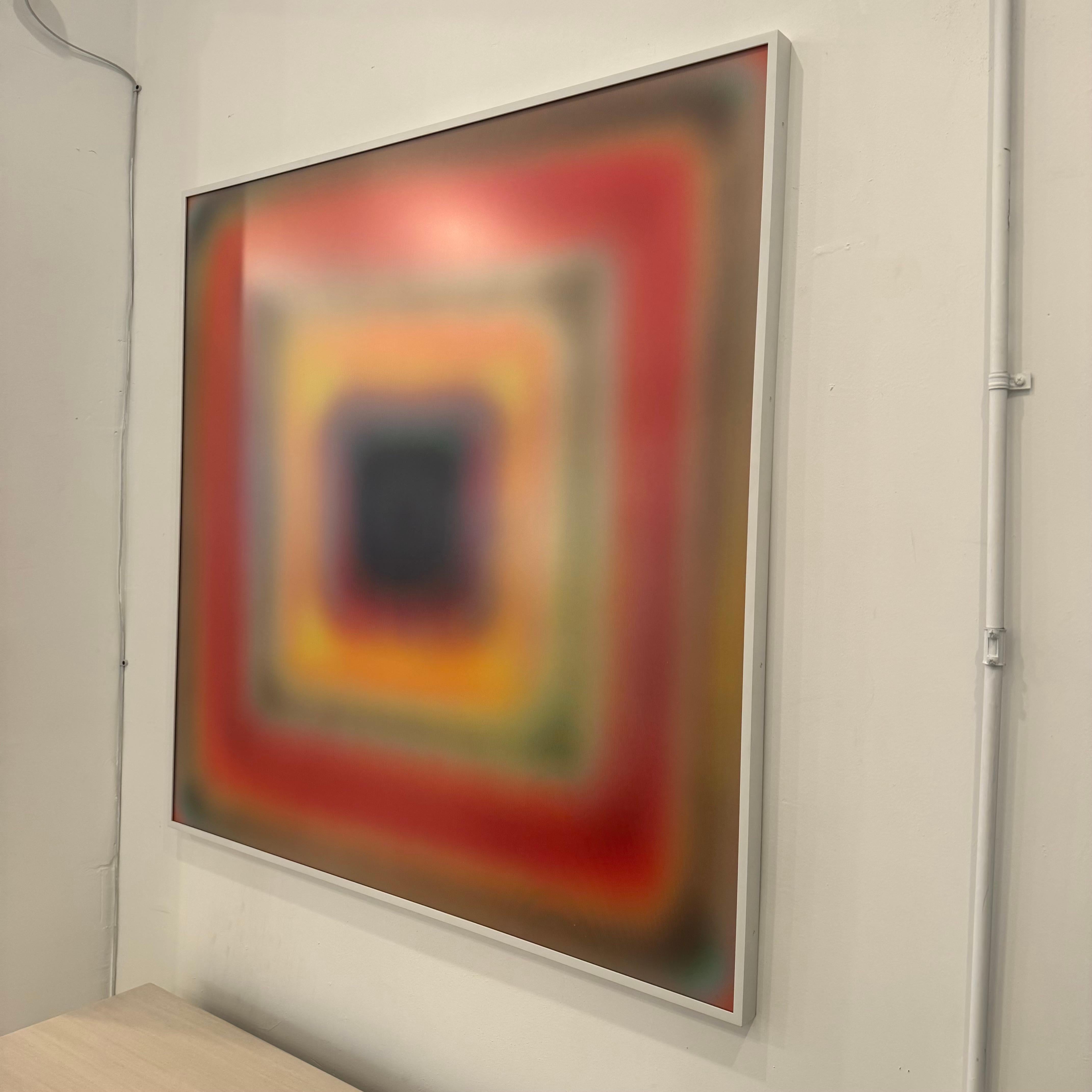 Lentikularkunstwerk in Orange von Bruce Reinfeld, 2020er Jahre, USA (Kunststoff) im Angebot