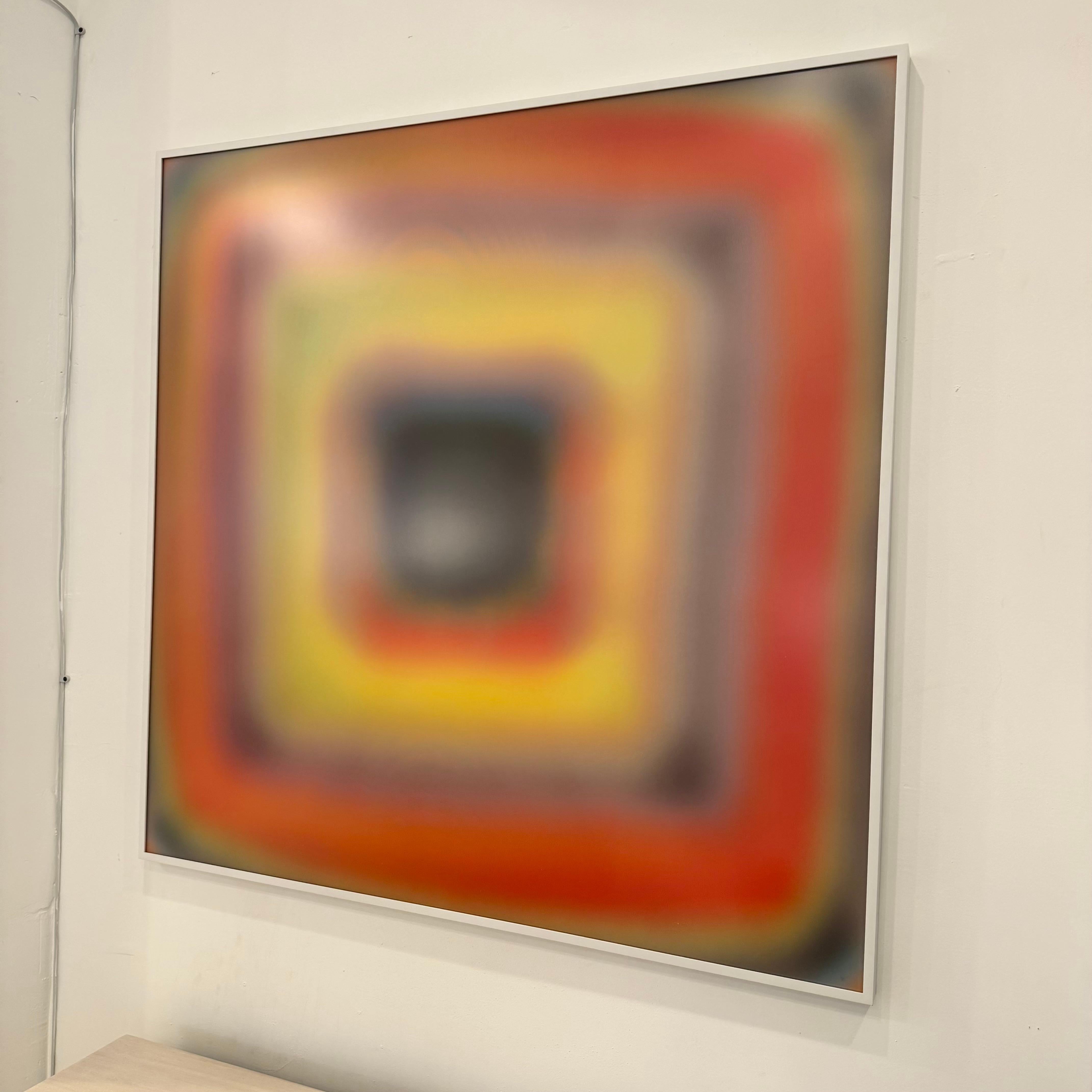 Lentikularkunstwerk in Orange von Bruce Reinfeld, 2020er Jahre, USA im Angebot 1