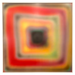 Lentikularkunstwerk in Orange von Bruce Reinfeld, 2020er Jahre, USA