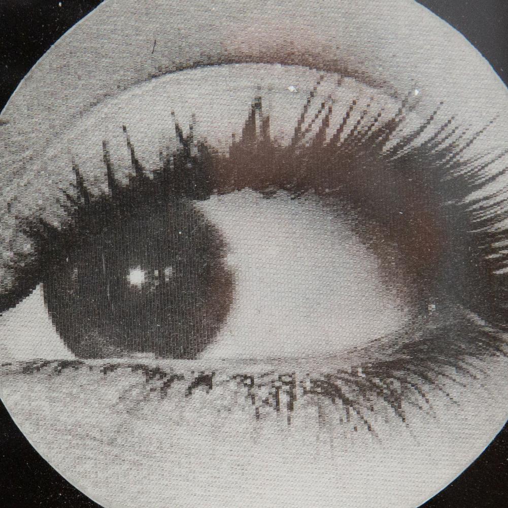 Mid-Century Modern Lenticular Eye in Round Frame