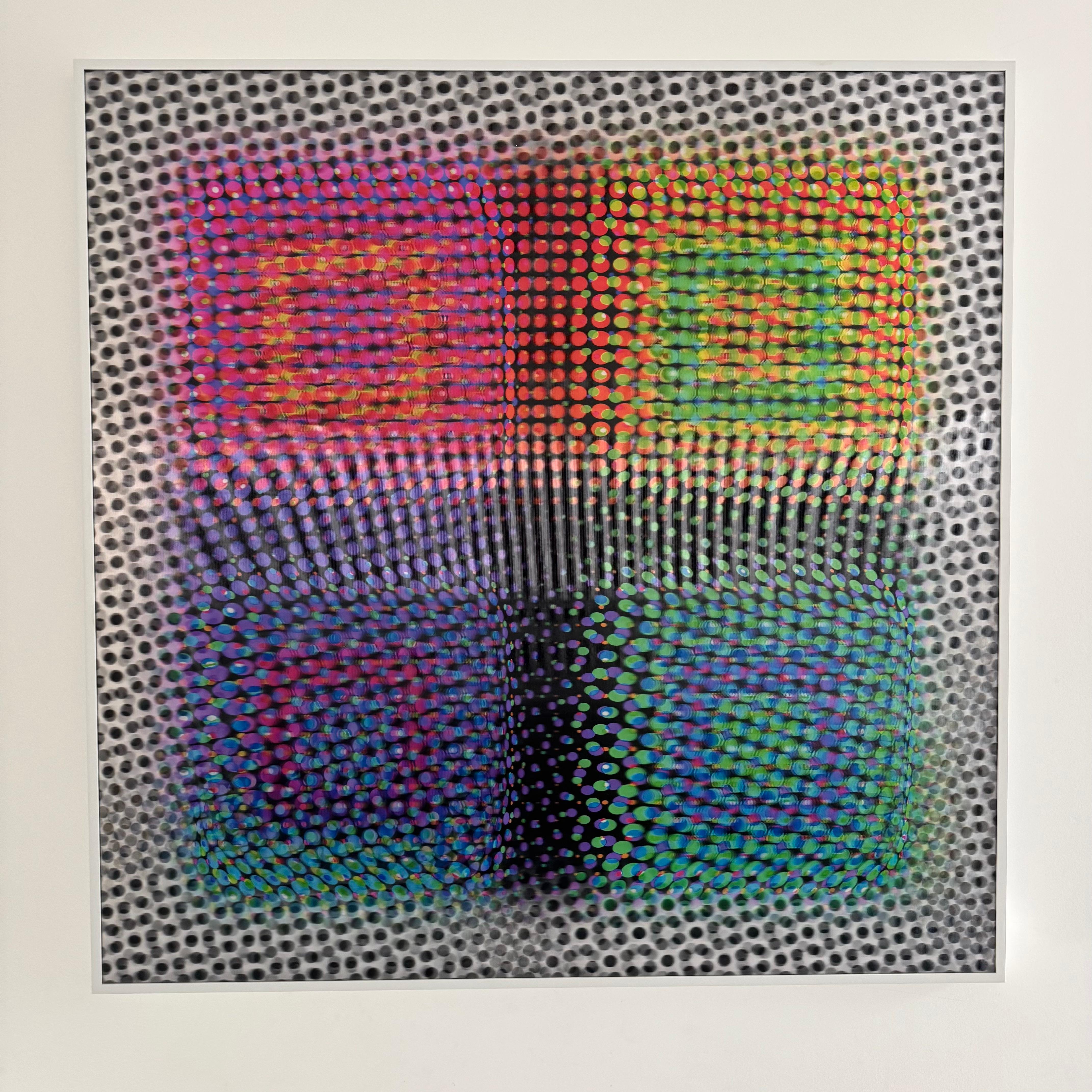 Lentikular-Kunstwerk „Four Square“ von Bruce Reinfeld, 2020er Jahre, USA im Angebot 8