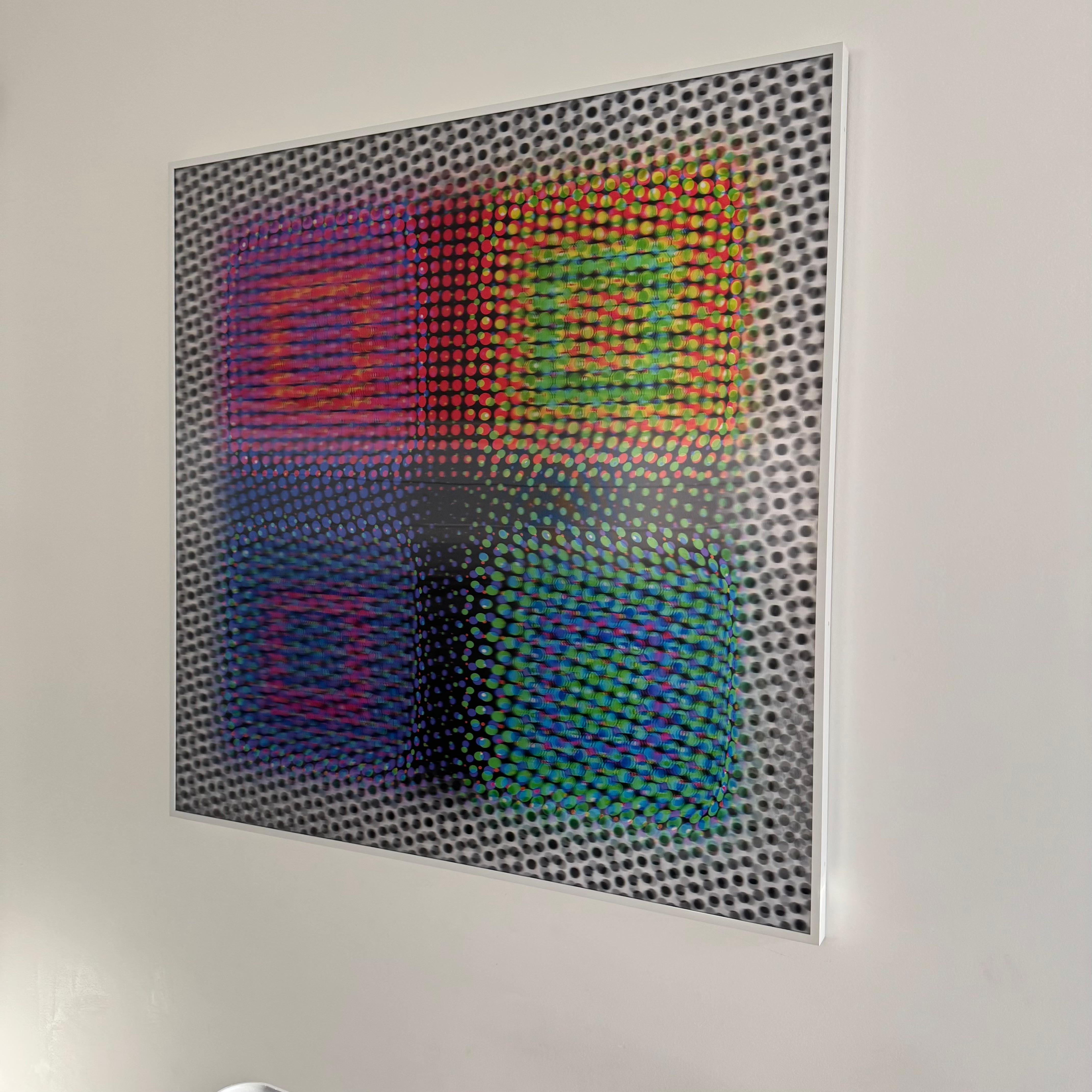Lentikular-Kunstwerk „Four Square“ von Bruce Reinfeld, 2020er Jahre, USA (amerikanisch) im Angebot