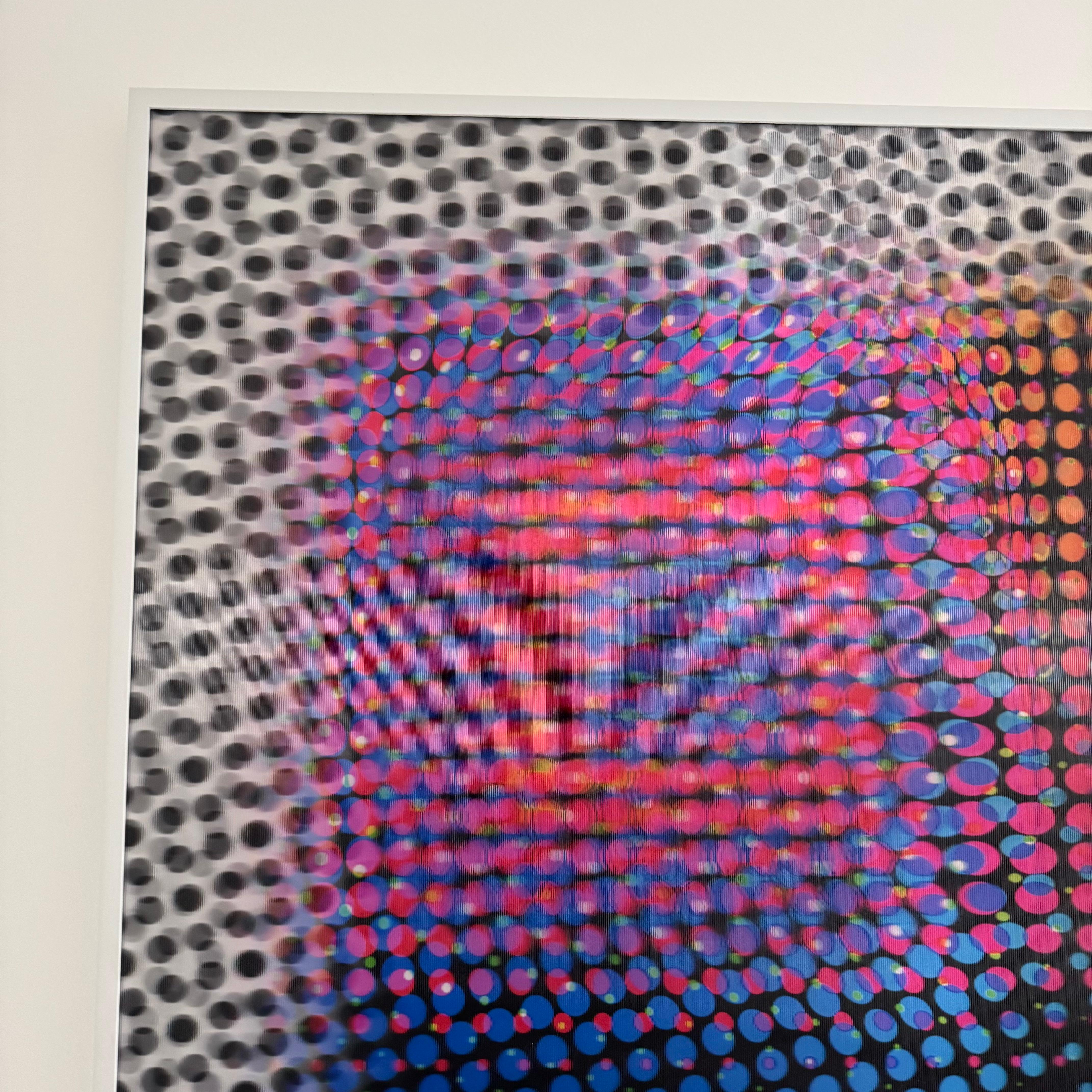 Lentikular-Kunstwerk „Four Square“ von Bruce Reinfeld, 2020er Jahre, USA (21. Jahrhundert und zeitgenössisch) im Angebot