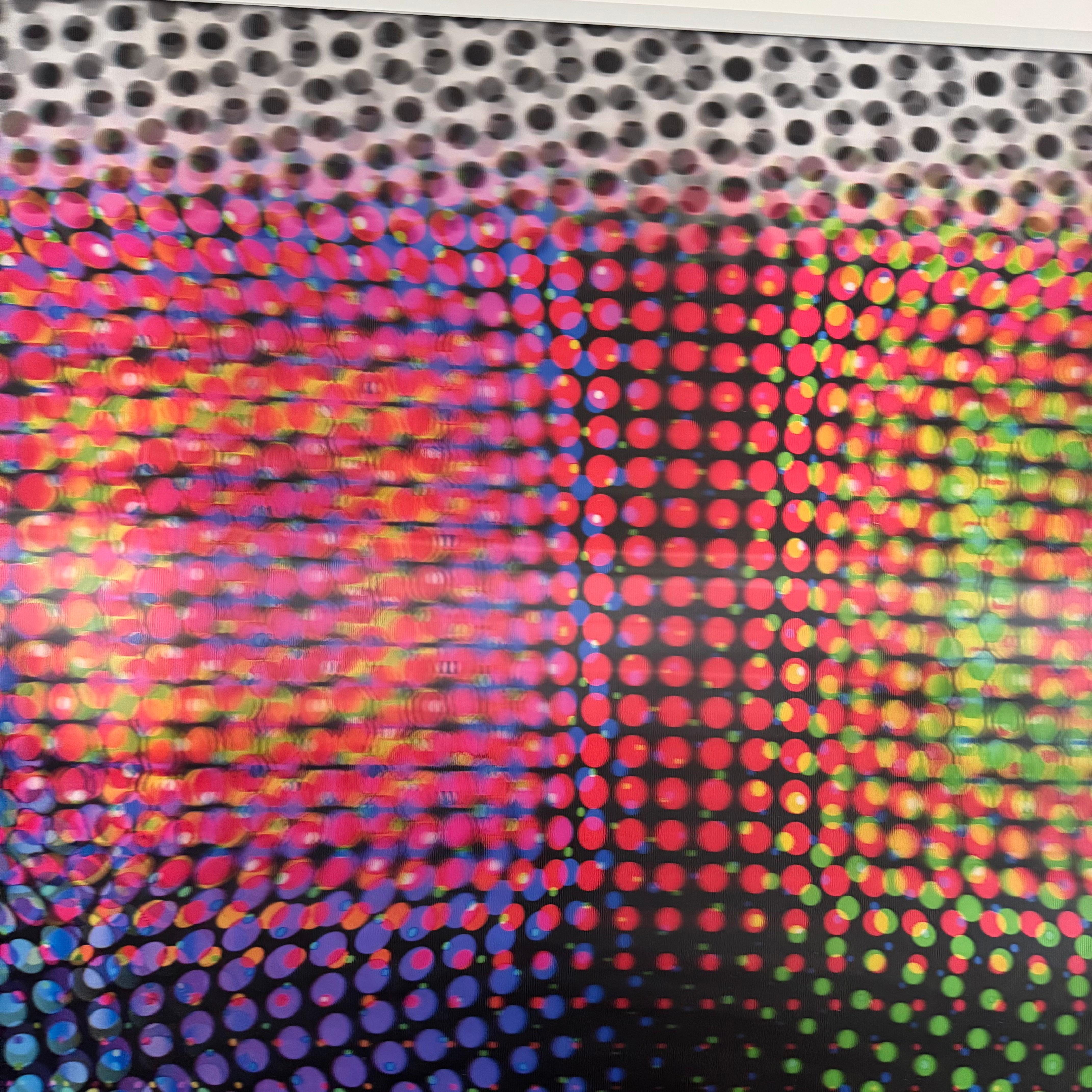Lentikular-Kunstwerk „Four Square“ von Bruce Reinfeld, 2020er Jahre, USA (Kunststoff) im Angebot