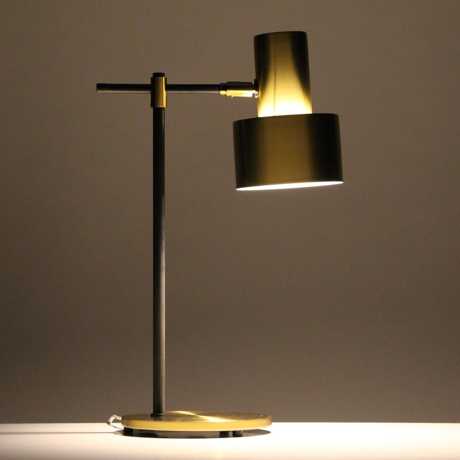 Mid-20th Century Lento Brass Table Lamp by Jo Hammerborg for Fog & Mørup in 1967