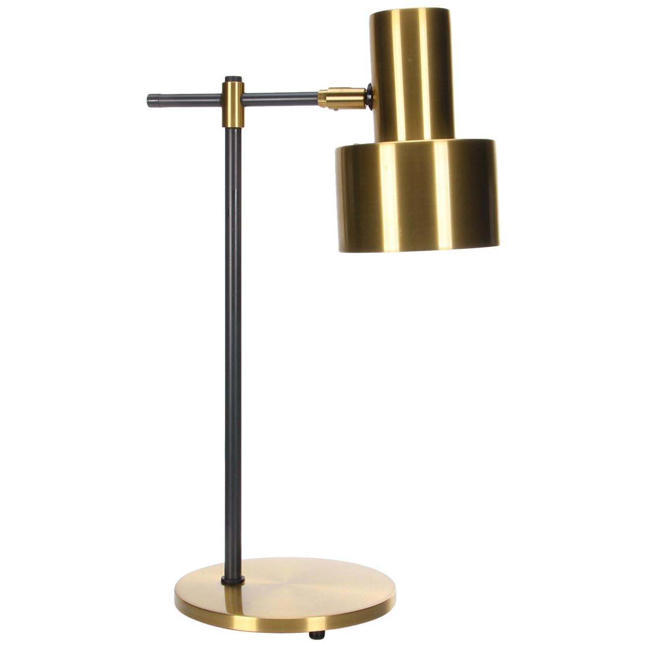 Lento Brass Table Lamp by Jo Hammerborg for Fog & Mørup in 1967