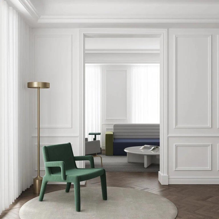 Lento Chalk Gray Lounge Chair