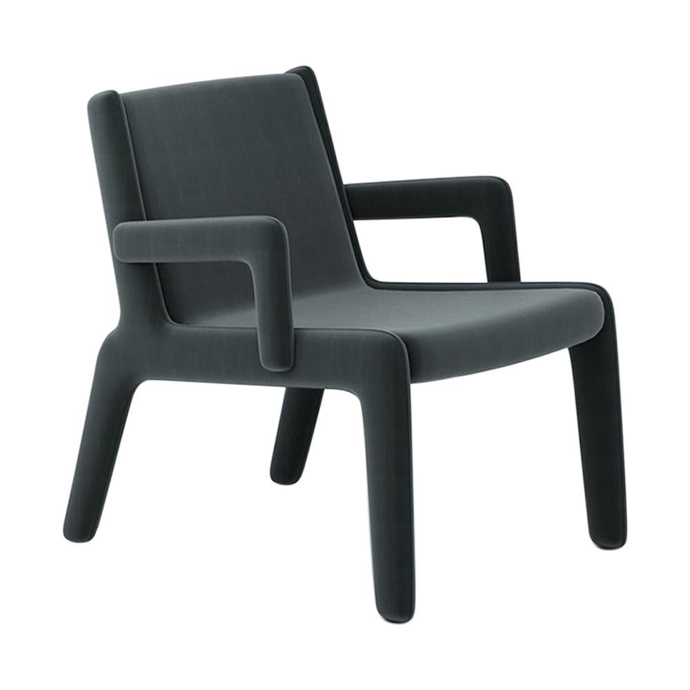 Lento Lounge Chair Pewter Grey by Frank Chou For Sale