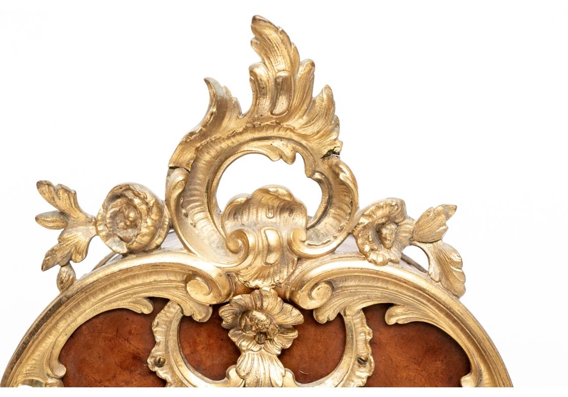 Lenzkirch Germany Wood And Dore Mantel Clock Circa 1890-1895 In Distressed Condition For Sale In Bridgeport, CT