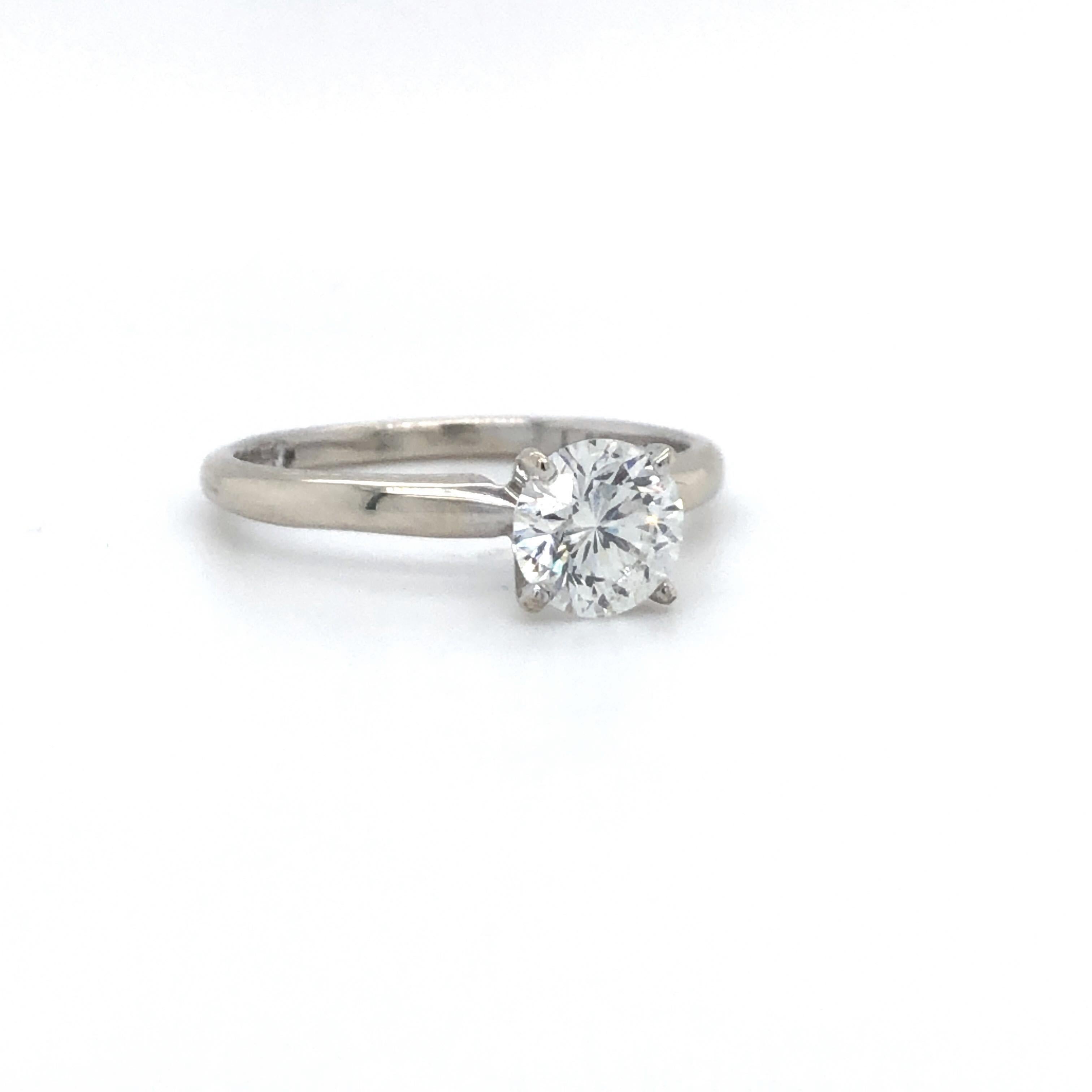 Leo 14k White Gold 1.05ct Diamond Solitaire Engagement Ring Size 7.25

Condition:  Excellent Condition, Professionally Cleaned and Polished
Metal:  14k Gold (Marked, and Professionally Tested)
Diamond:  Round Brilliant 1.05ct Diamond
Diamond Color: 