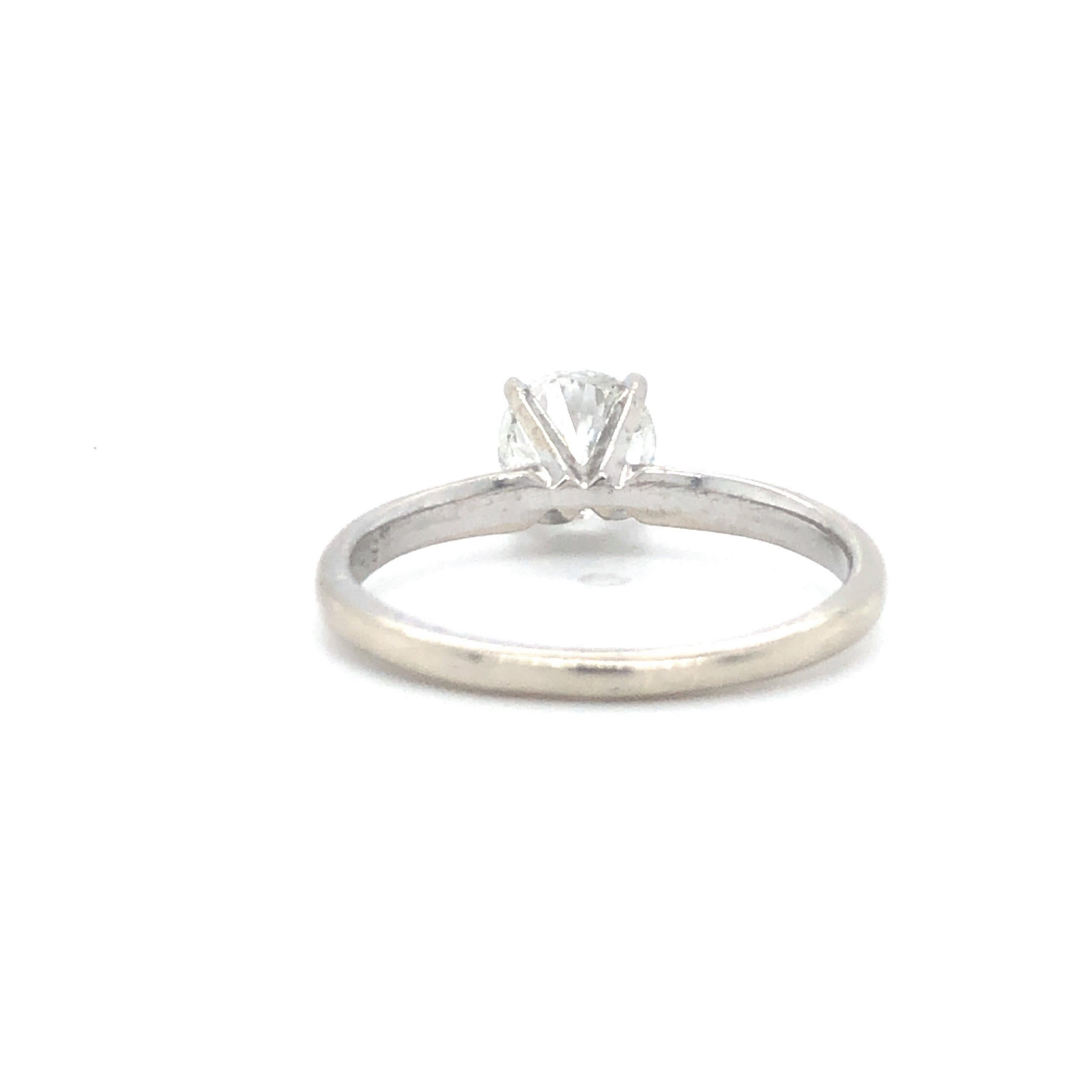Women's Leo 14 Karat White Gold 1.05 Carat Diamond Solitaire Engagement Ring